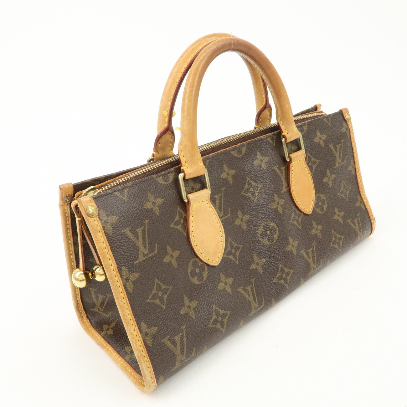 Louis Vuitton Monogram Popincourt Hand Bag Brown M40009 Used