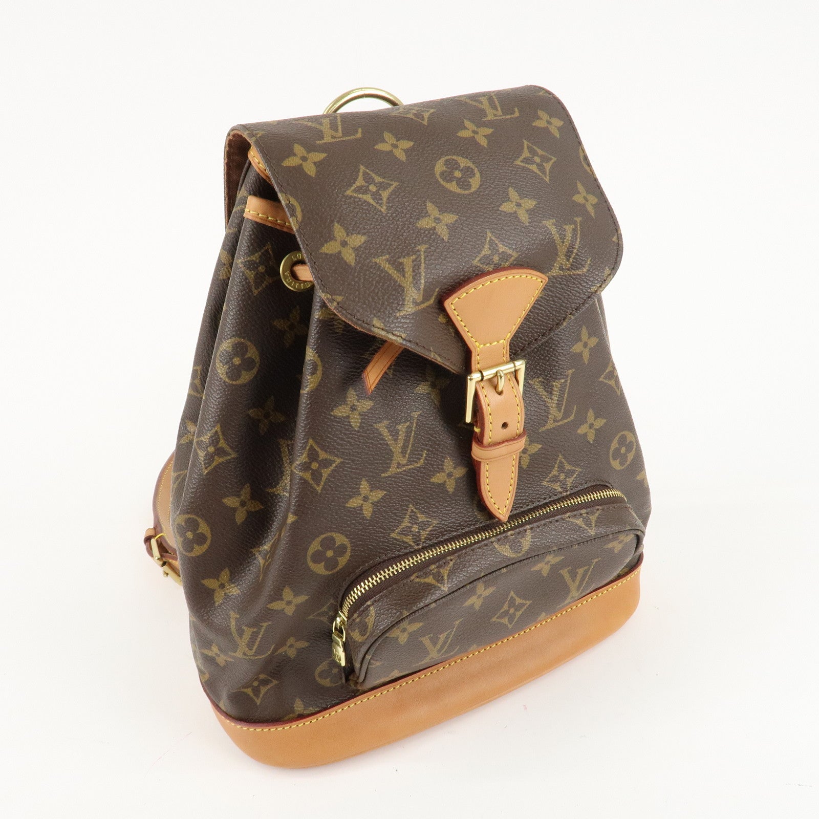 Louis Vuitton Monogram Montsouris MM Backpack Bag M51136 Used