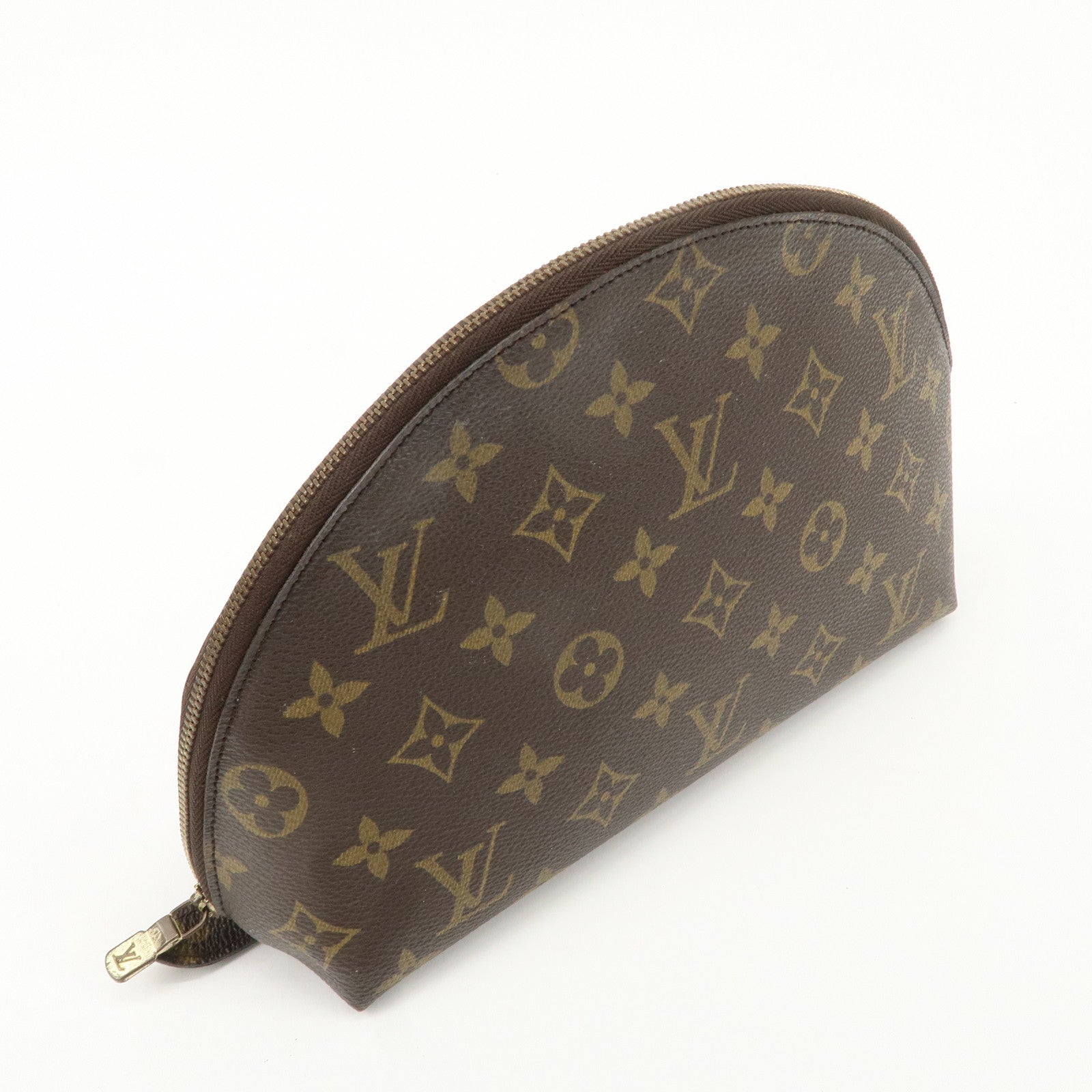 Louis Vuitton Monogram Trousse Demi Ronde Pouch M47520 Used