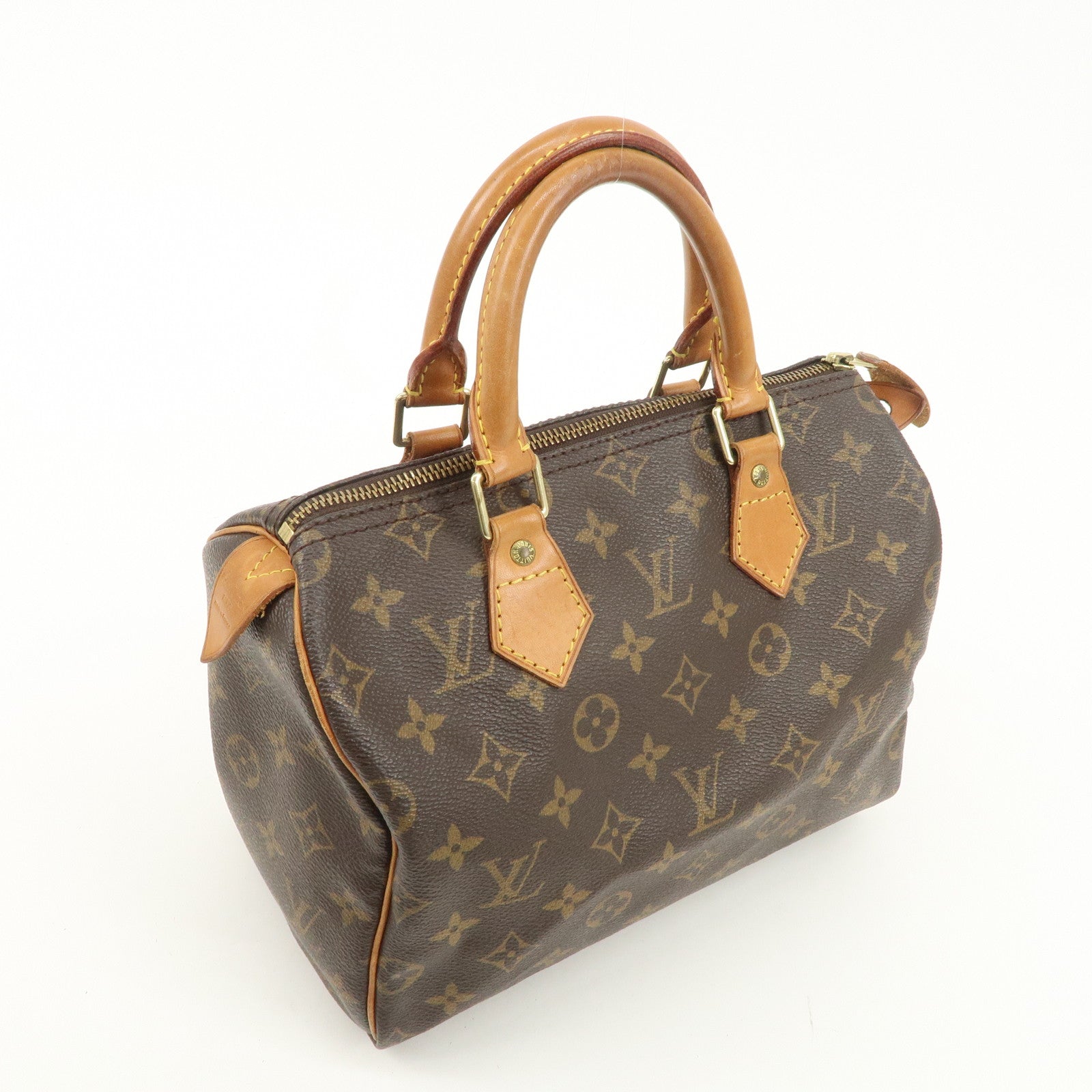 Louis Vuitton Monogram Speedy 25 Hand Bag Boston Bag M41528 Used