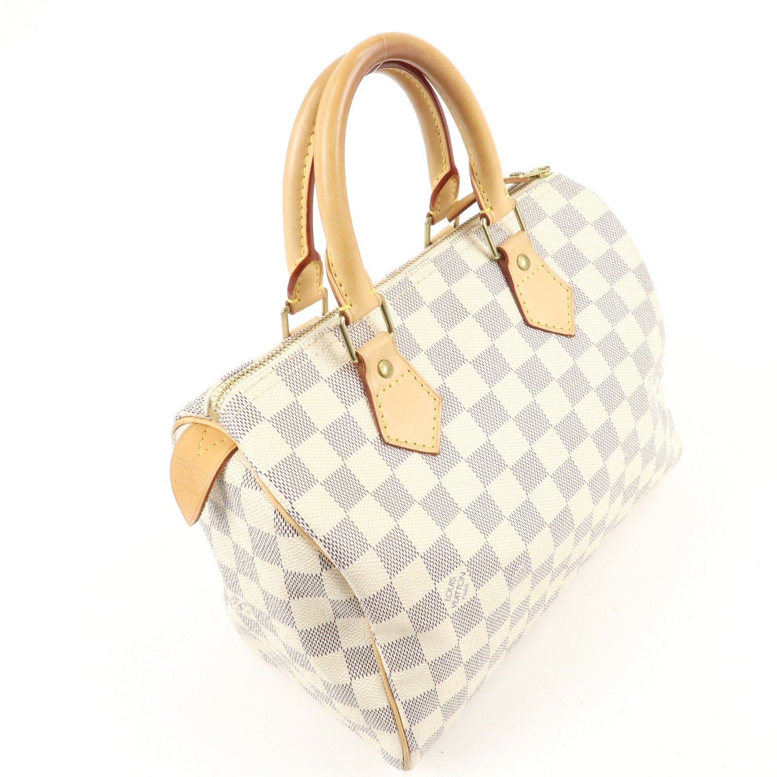 Louis Vuitton Damier Azur Speedy 25 Boston Bag Hand Bag N41534 Used