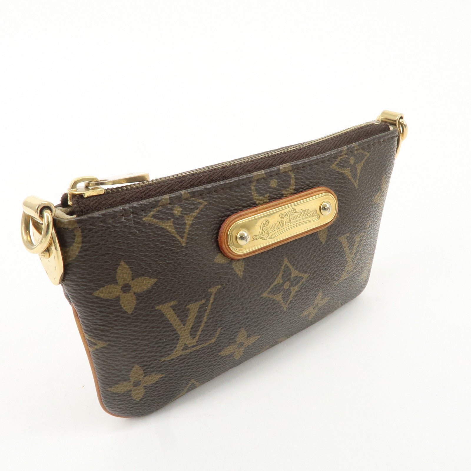 Louis Vuitton Monogram Pochette Milla PM Mini Pouch M60095 Used