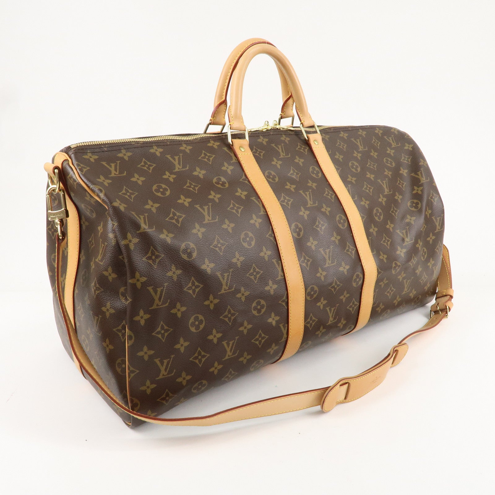 Louis Vuitton Keep All Bandouliere 55 Boston Bag  M41414