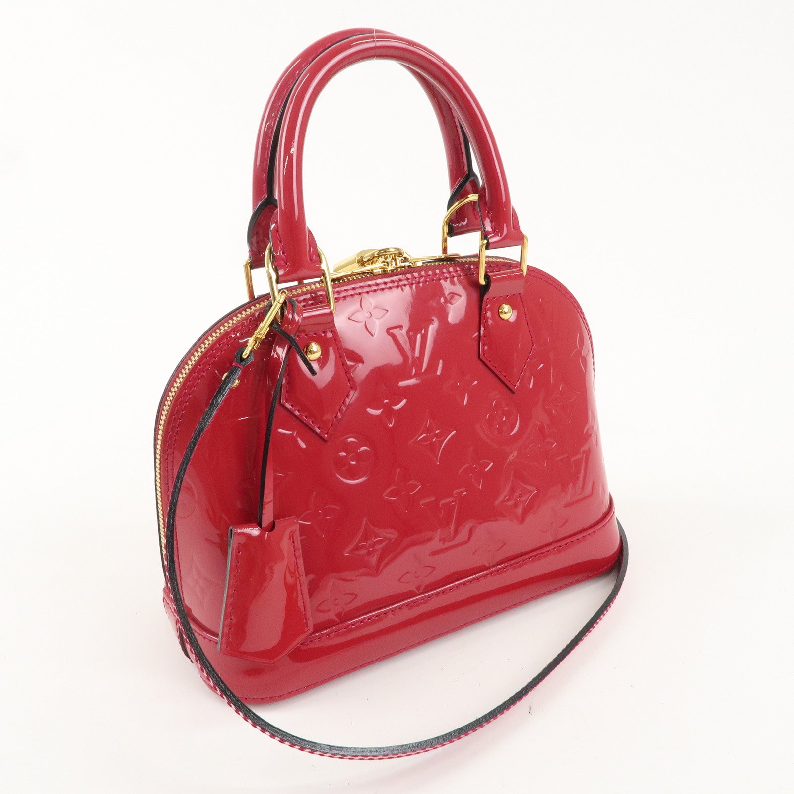 Louis Vuitton Monogram Vernis Alma BB 2Way Bag Rose Indien M91771