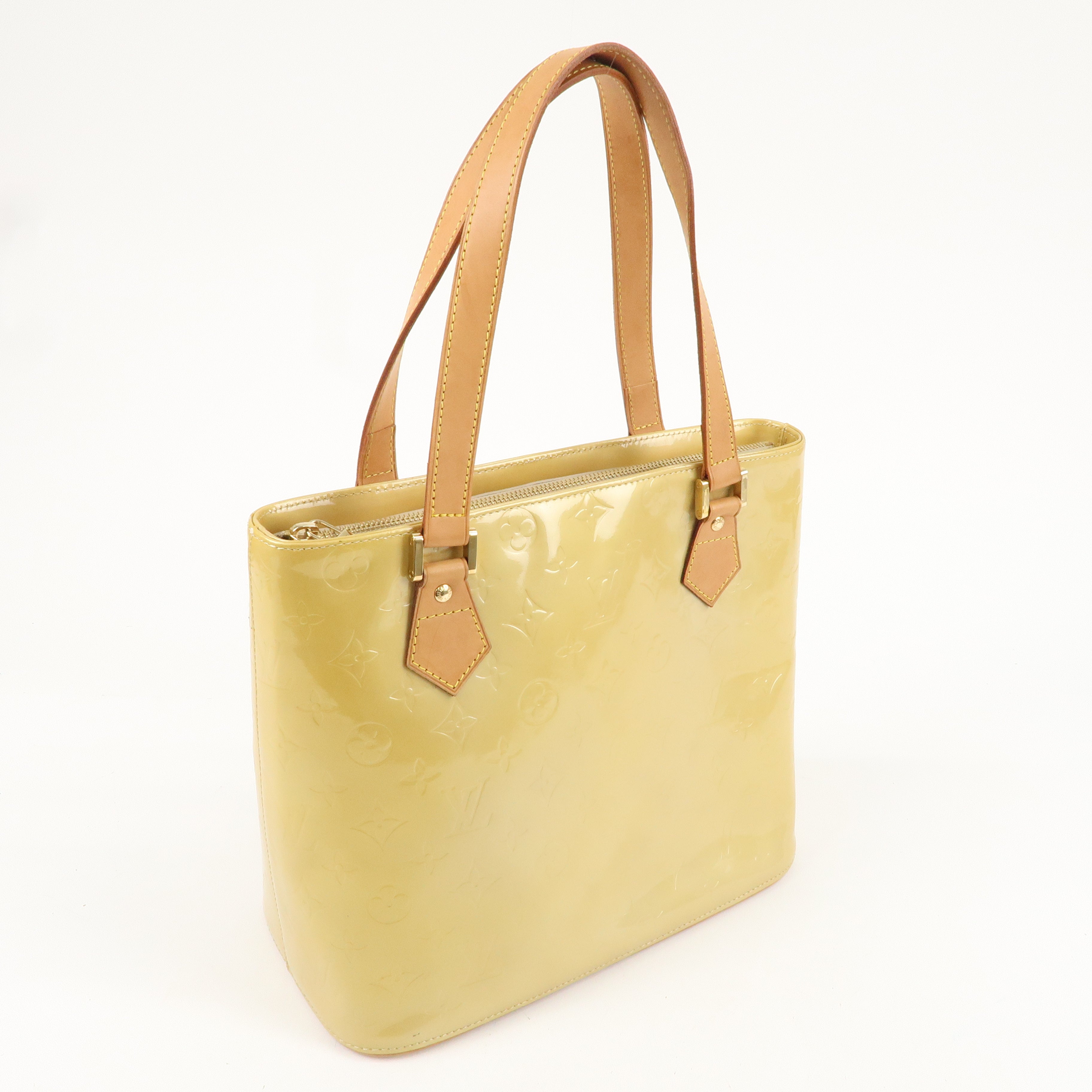 Louis Vuitton Monogram Vernis Houston Tote Bag Beige M91004