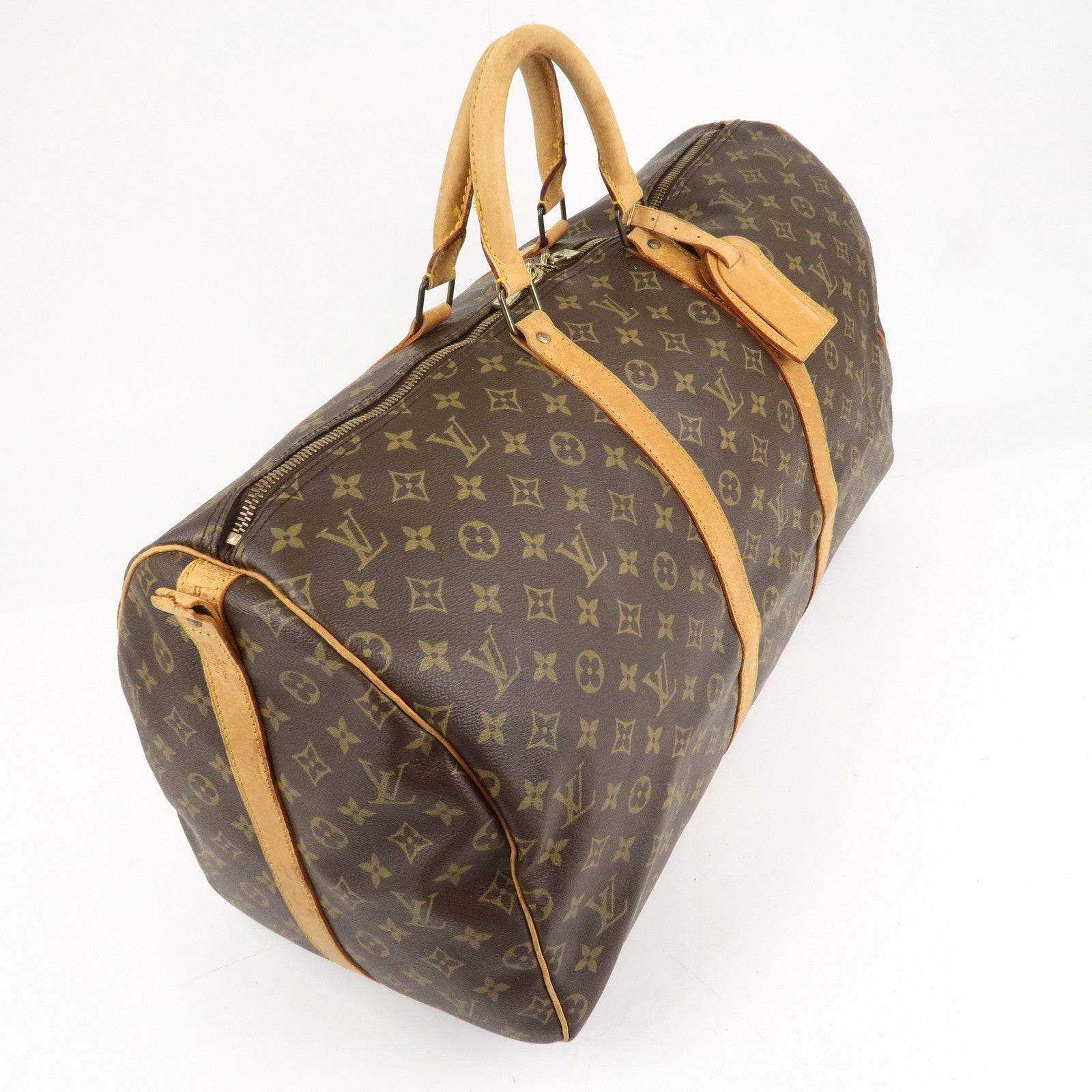 Louis Vuitton Monogram Keep All Bandouliere 55 Boston Bag M41414 Used