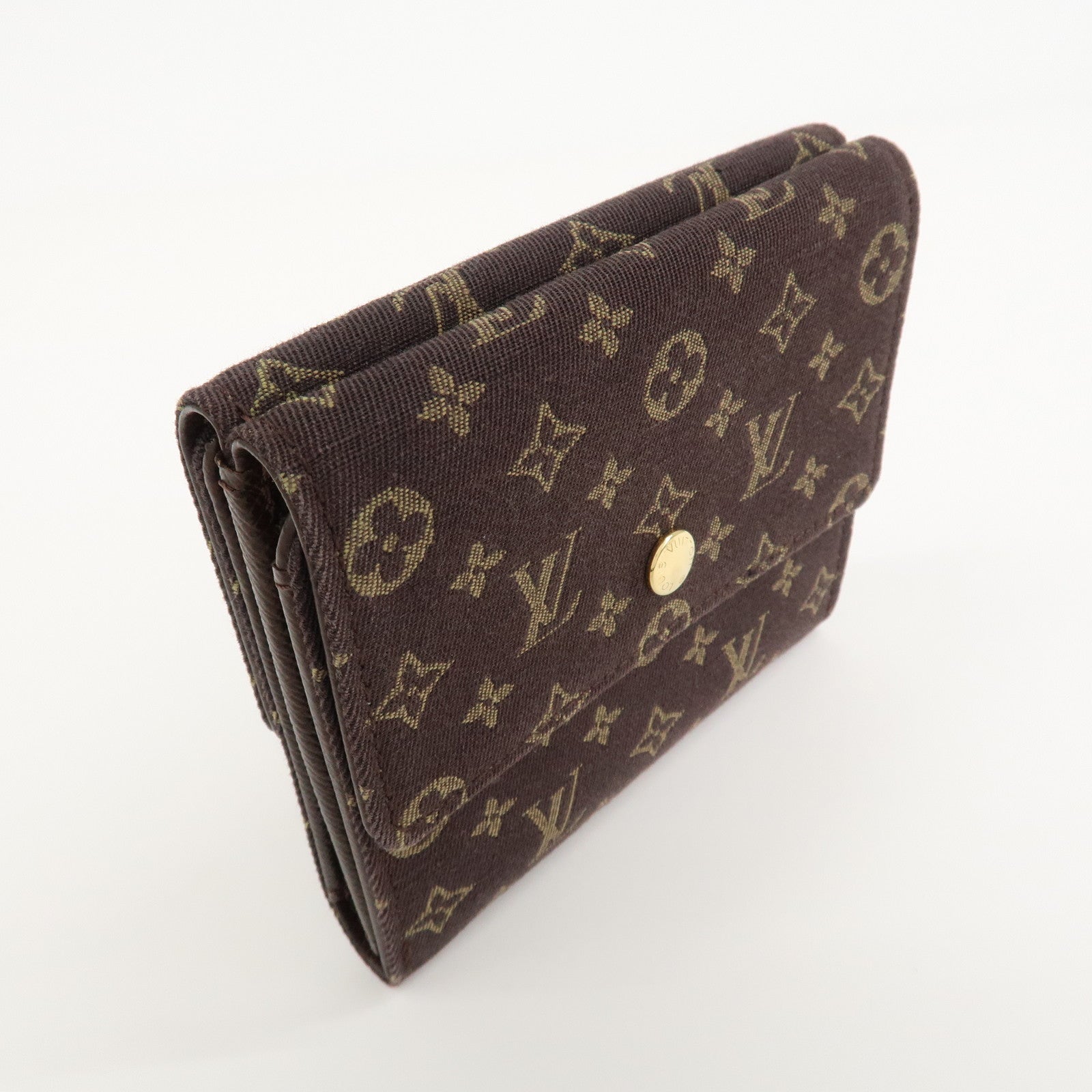 Louis Vuitton Monogram Mini Lin Portefeuille Elise Wallet M95233