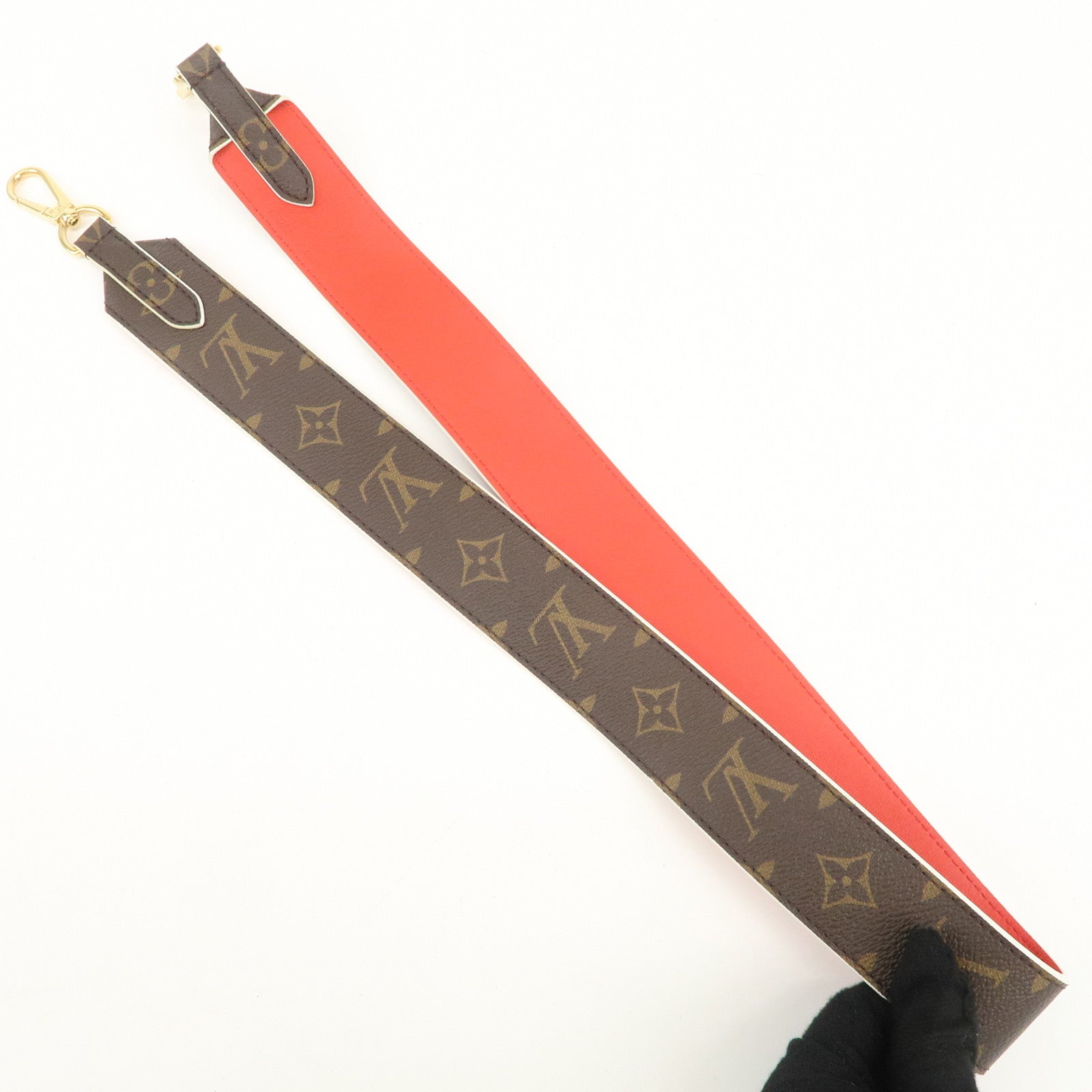 Louis Vuitton Monogram Canvas Shoulder Strap Rouge J02287 Used