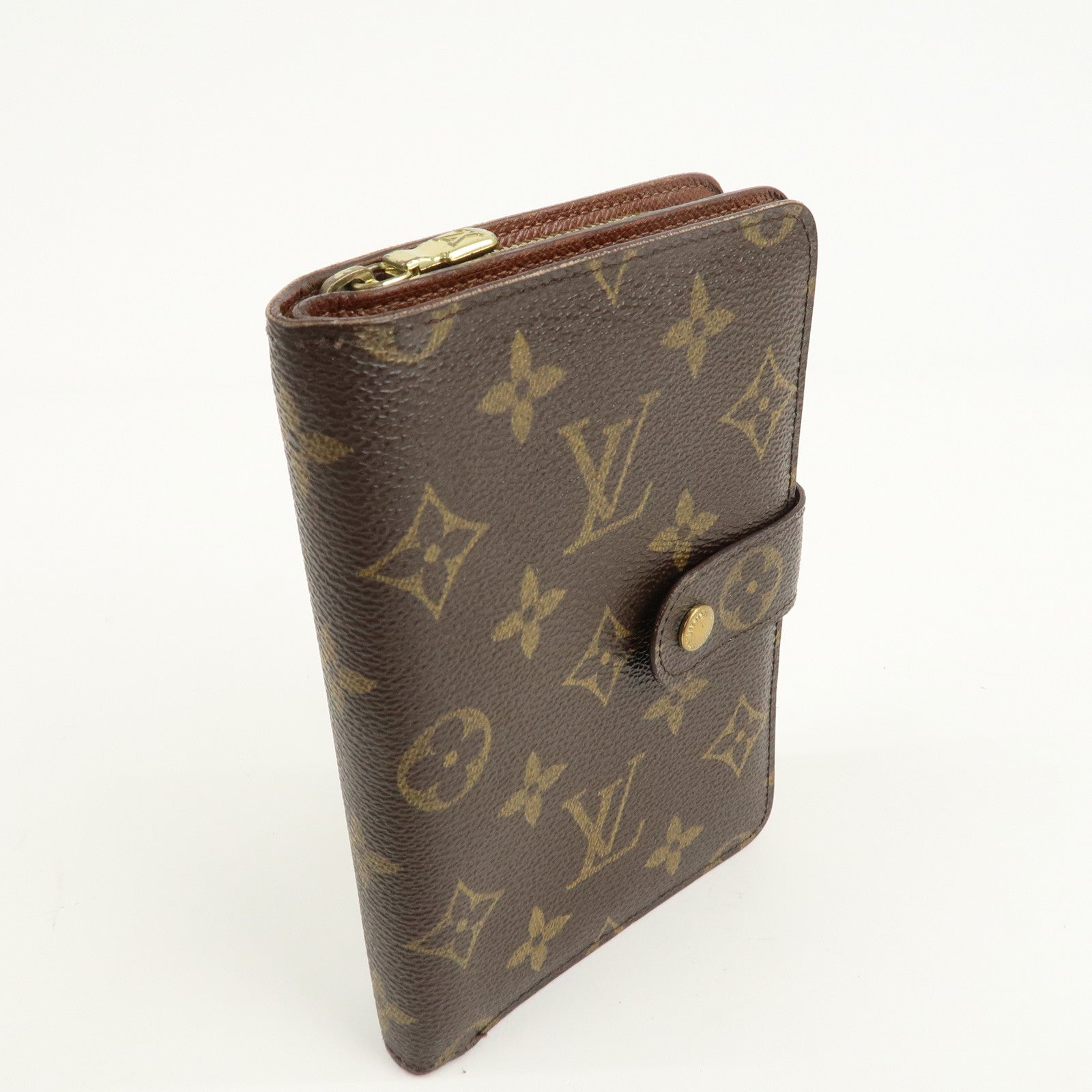 Louis Vuitton Monogram Porte Papier Zip Bi-fold Wallet M61207 Used