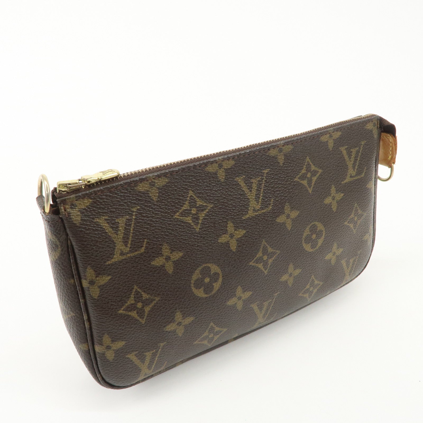 Louis Vuitton Monogram Pochette Accessoires Pouch Brown M51980 Used