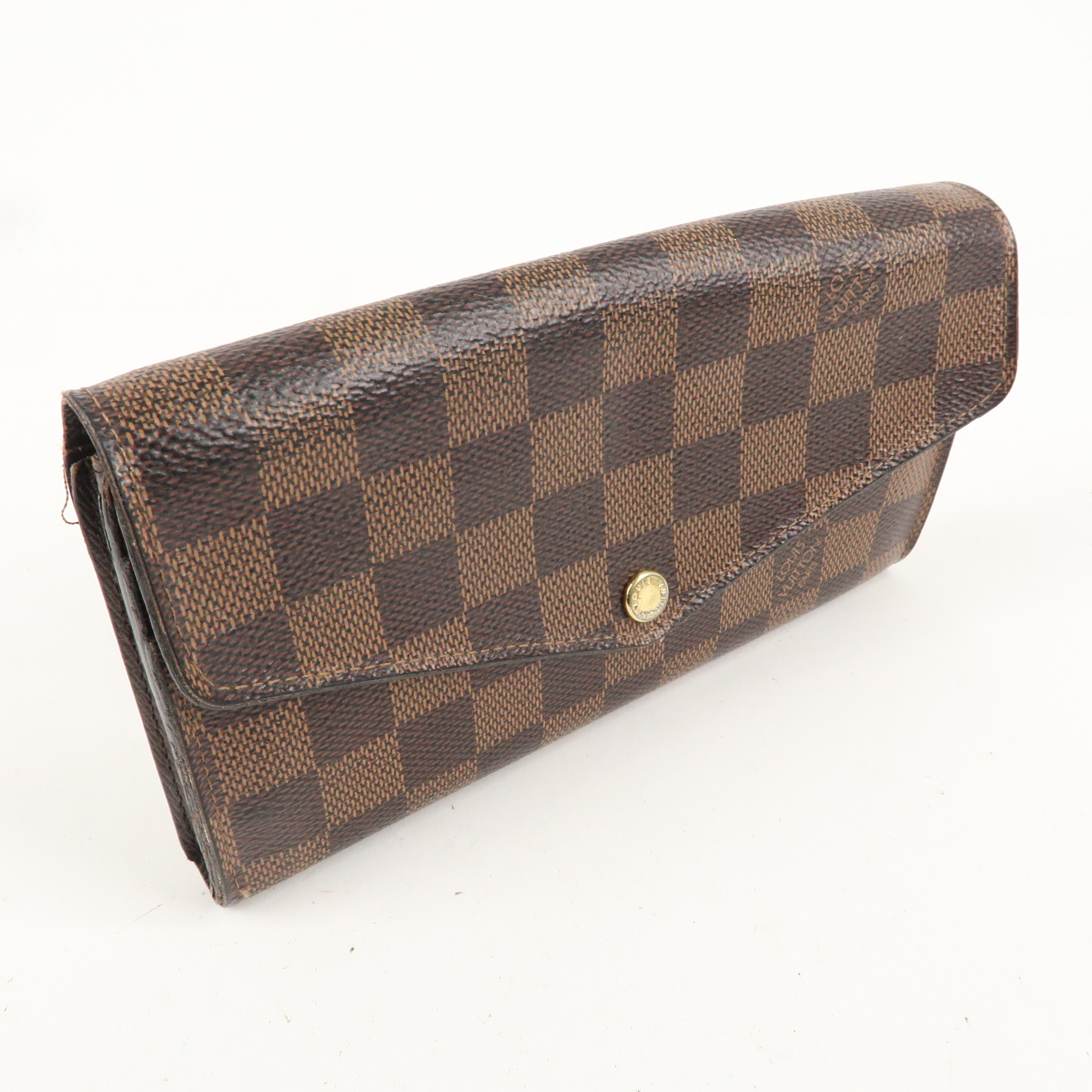 Louis Vuitton Damier Ebene Portefeuille Sarah Long Wallet N63209