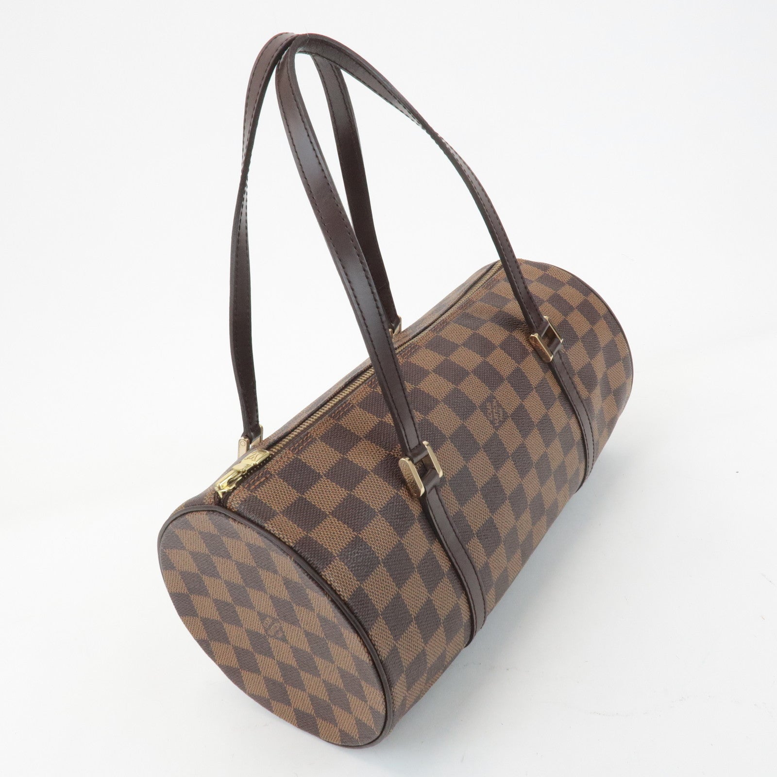 Louis Vuitton Damier Ebene Papillon 30 Hand Bag Brown N51303 Used