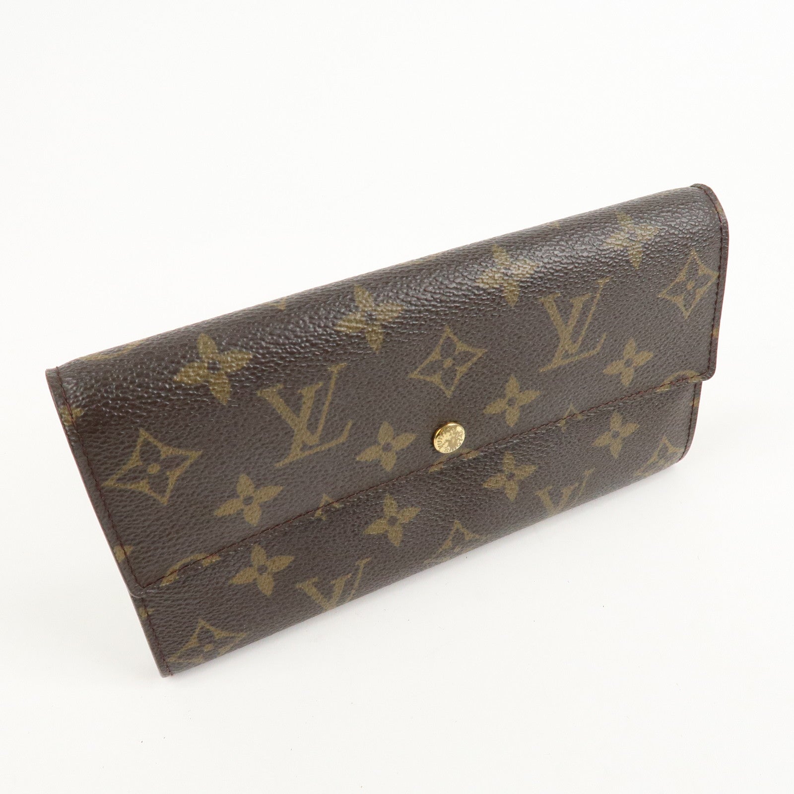 Louis Vuitton Monogram Porte Monnaie Credit Brown M61726 Used