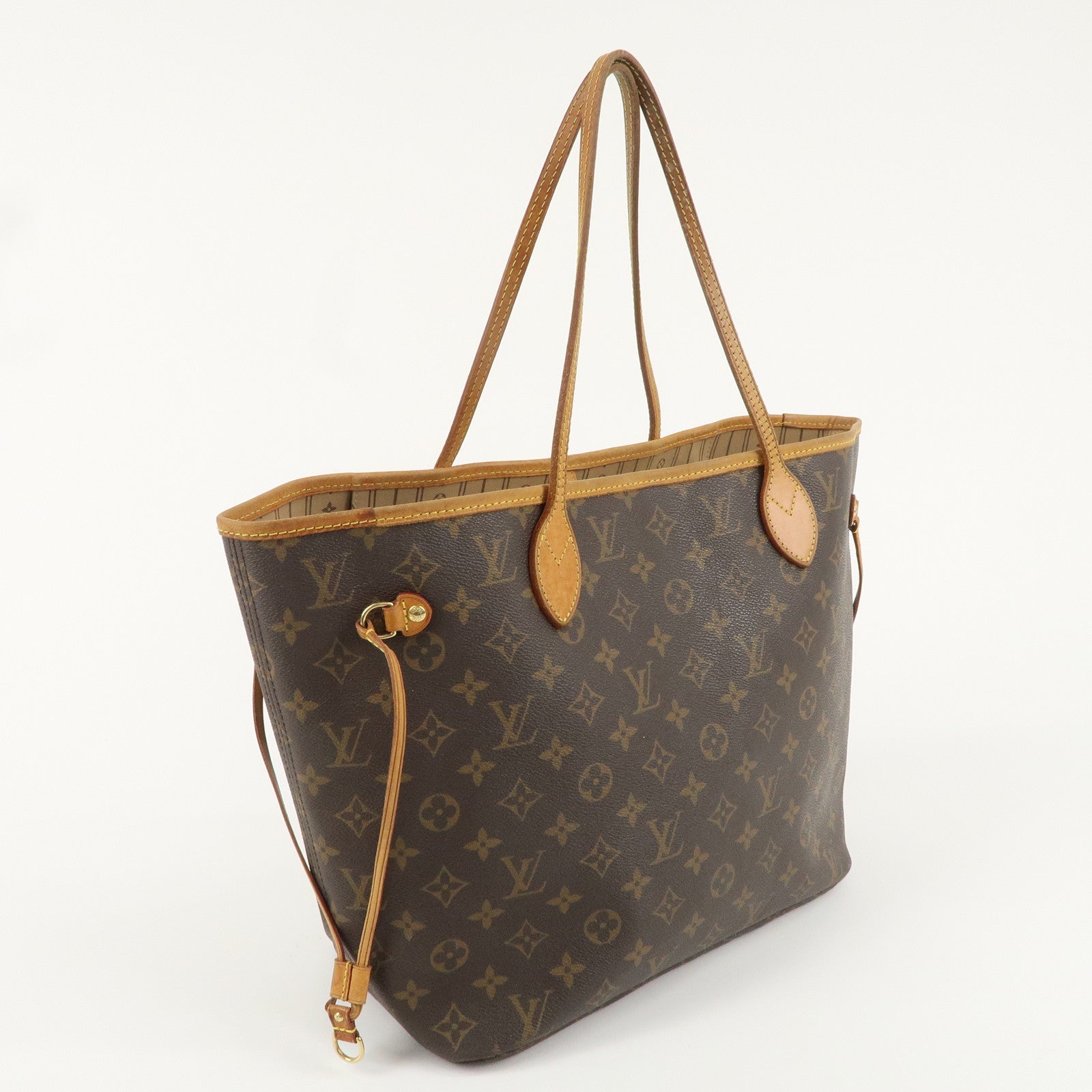 Louis Vuitton Monogram Neverfull MM Tote Bag Brown M40156