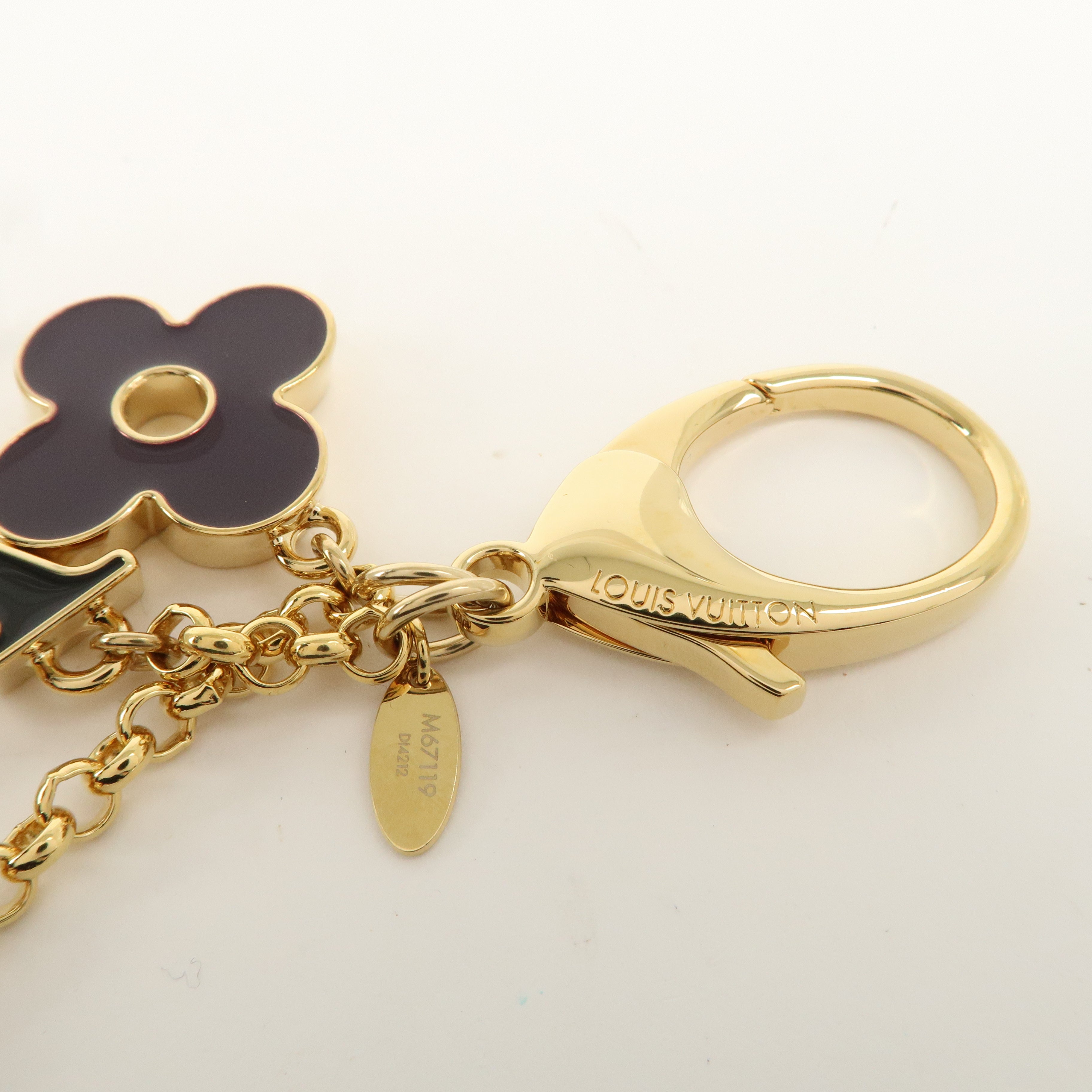 Louis Vuitton Fleur de Monogram Key Chain Bag Charm M67119