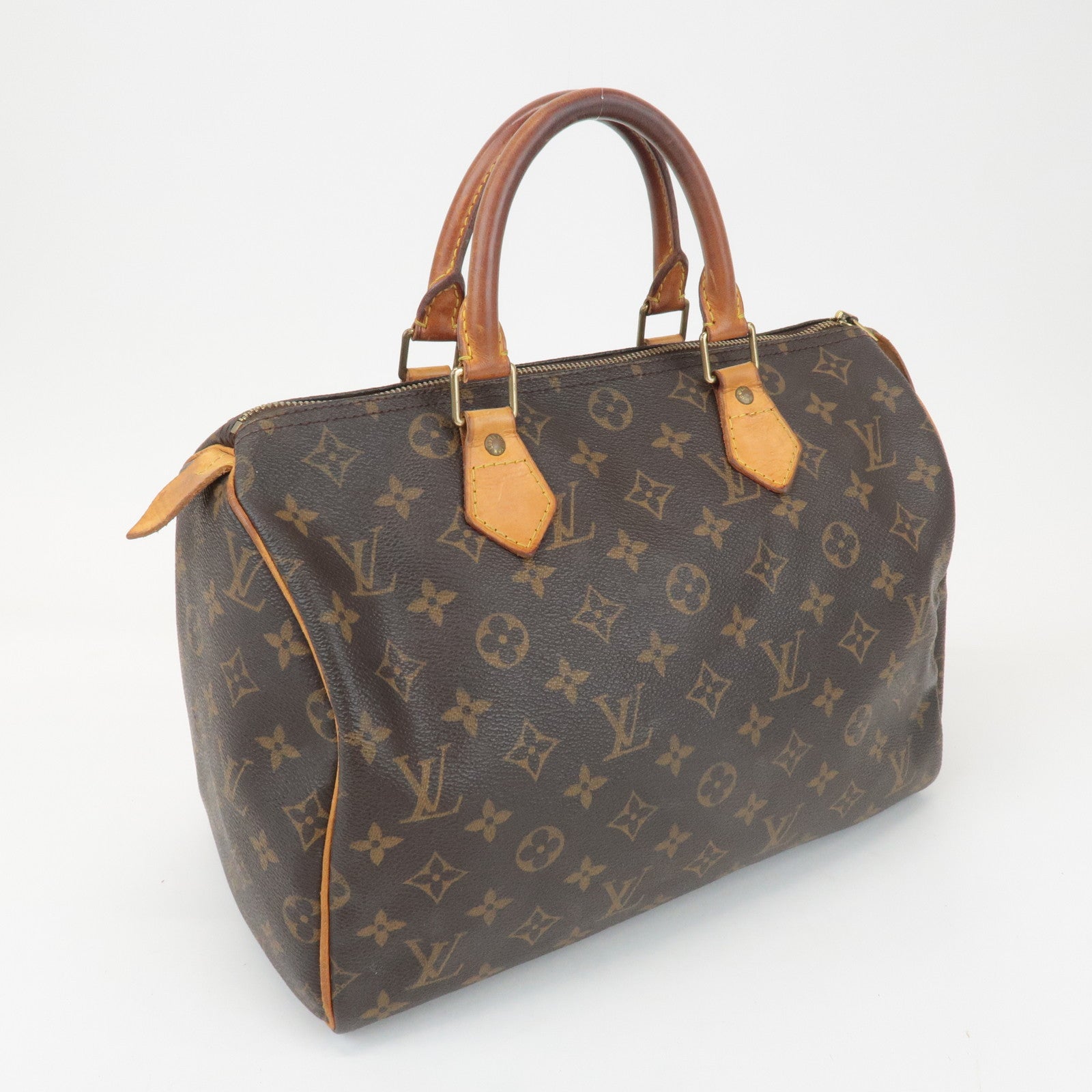 Louis Vuitton Monogram Speedy 30 Hand Bag Boston Bag M41526 Used