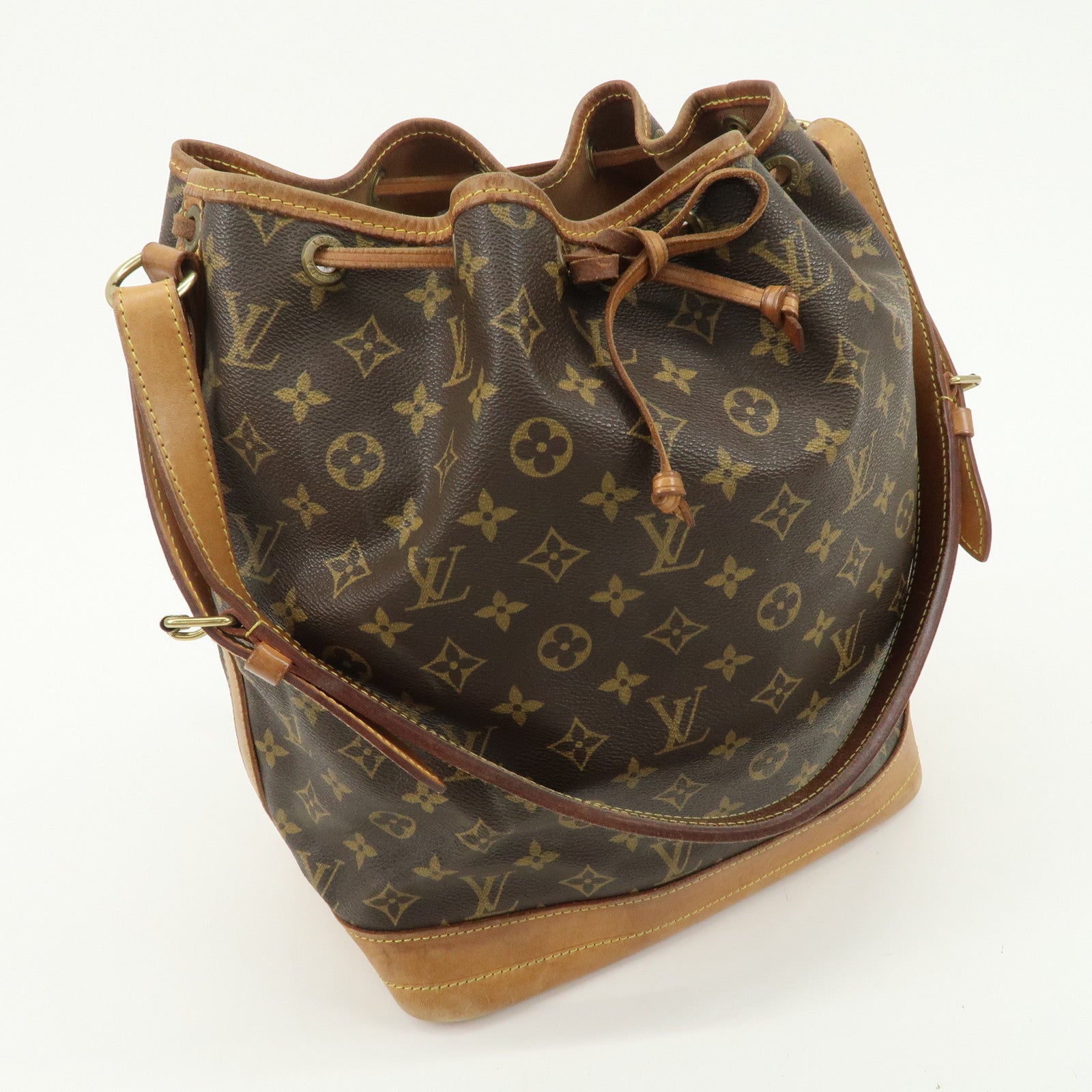 Louis Vuitton Monogram Noe Shoulder Bag Hand Bag Brown M42224 Used