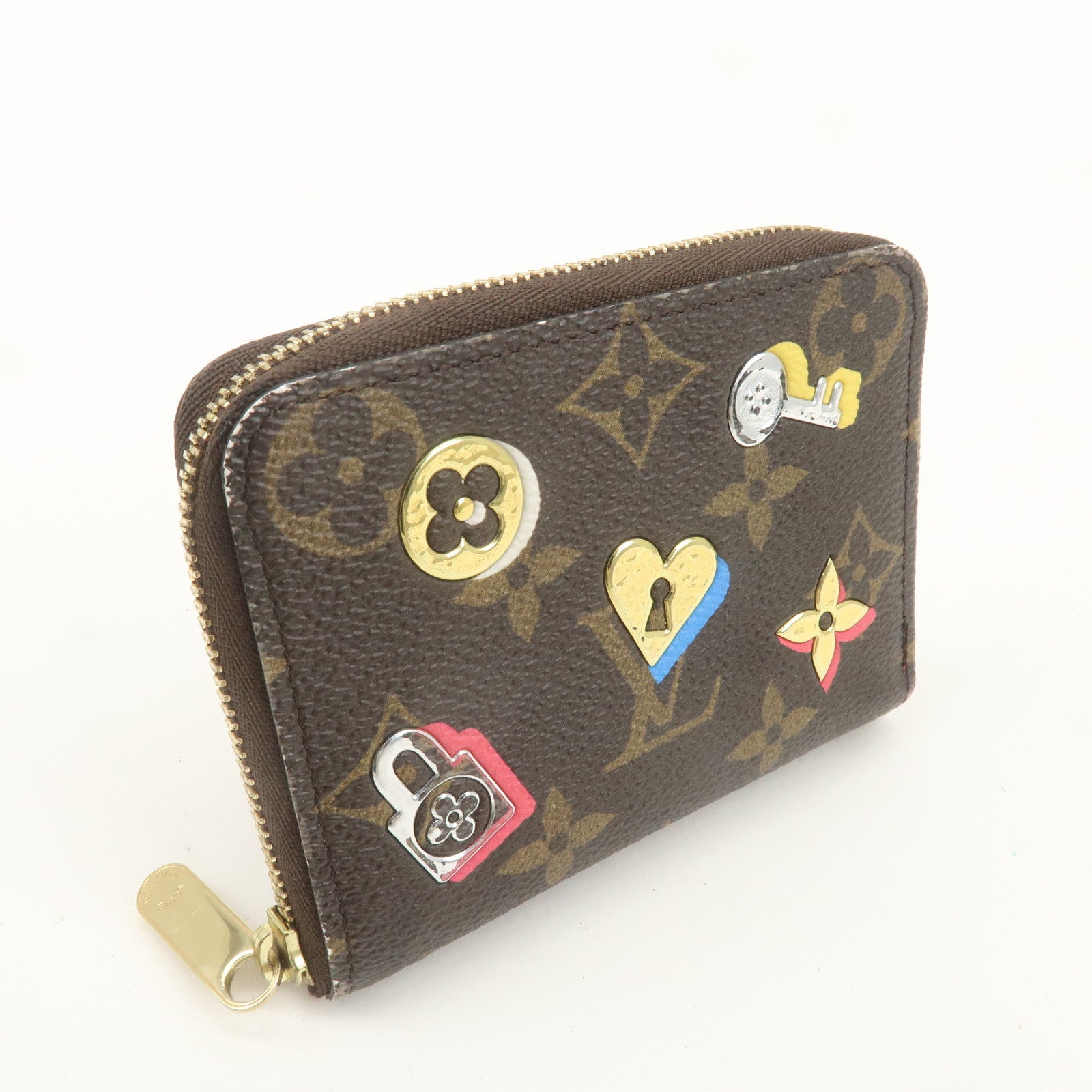 Louis Vuitton Monogram Love Lock Zippy Coin Purse M64118