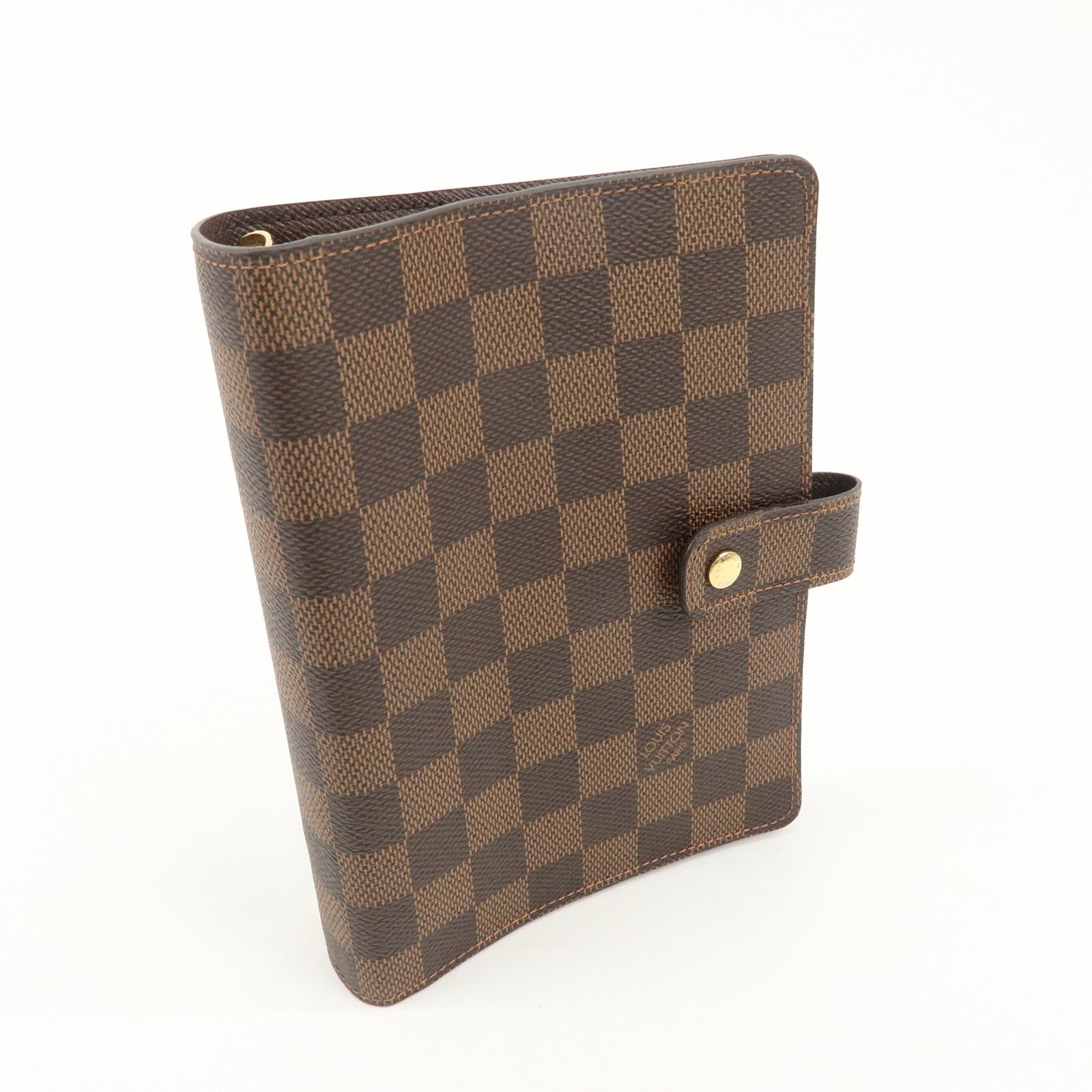 Louis Vuitton Damier Agenda MM Planner Cover Brown R20701 Used