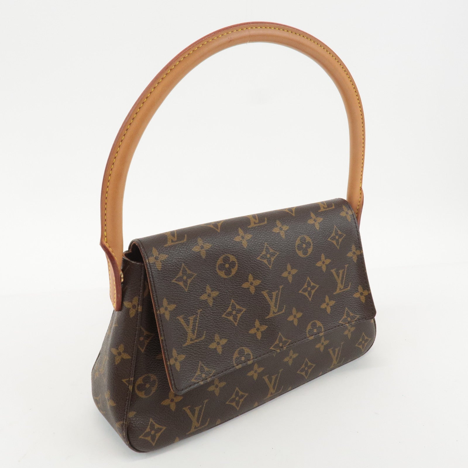 Louis Vuitton Monogram Mini Looping Shoulder Bag Brown M51147