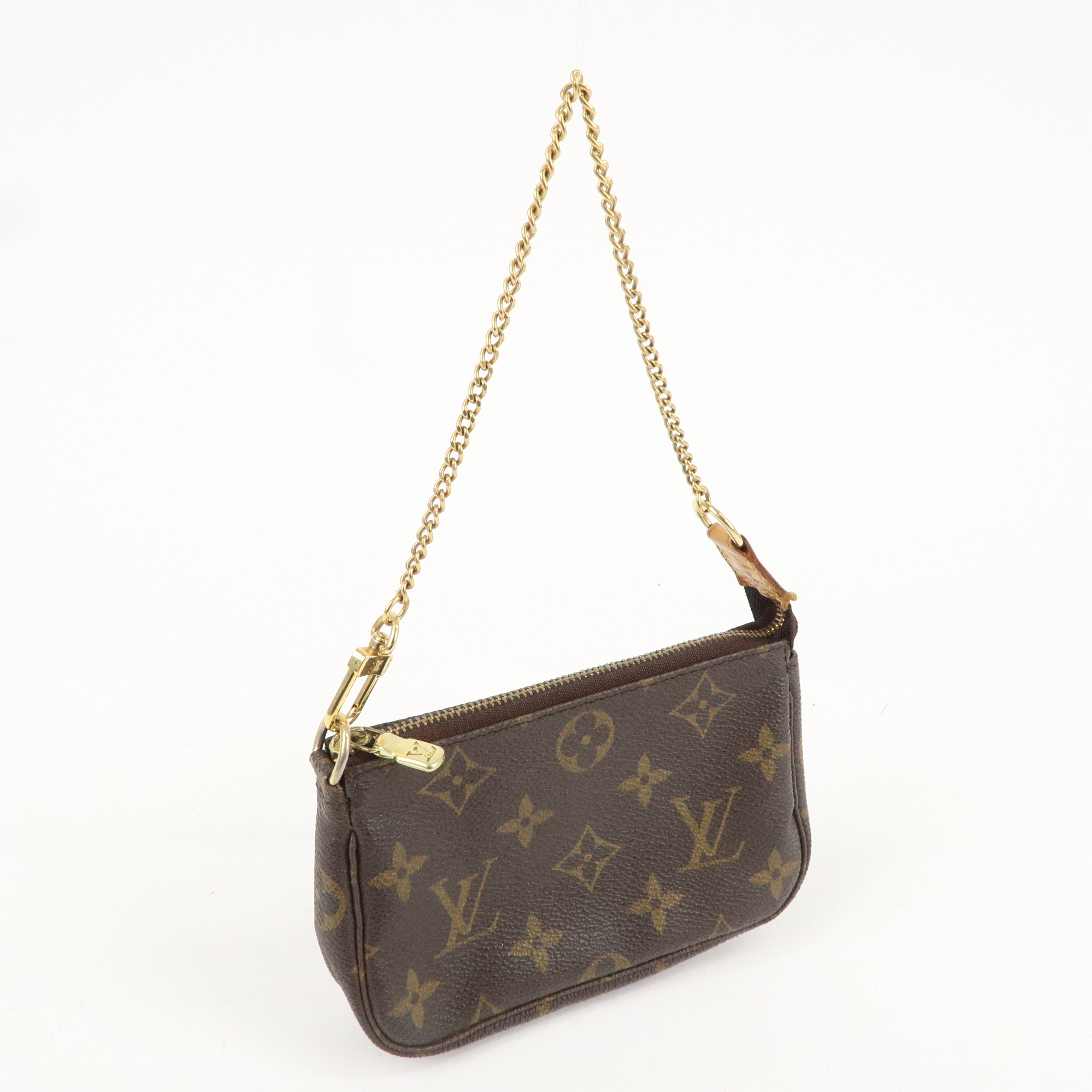 Louis Vuitton Monogram Mini Pochette Accessoires Brown M58009