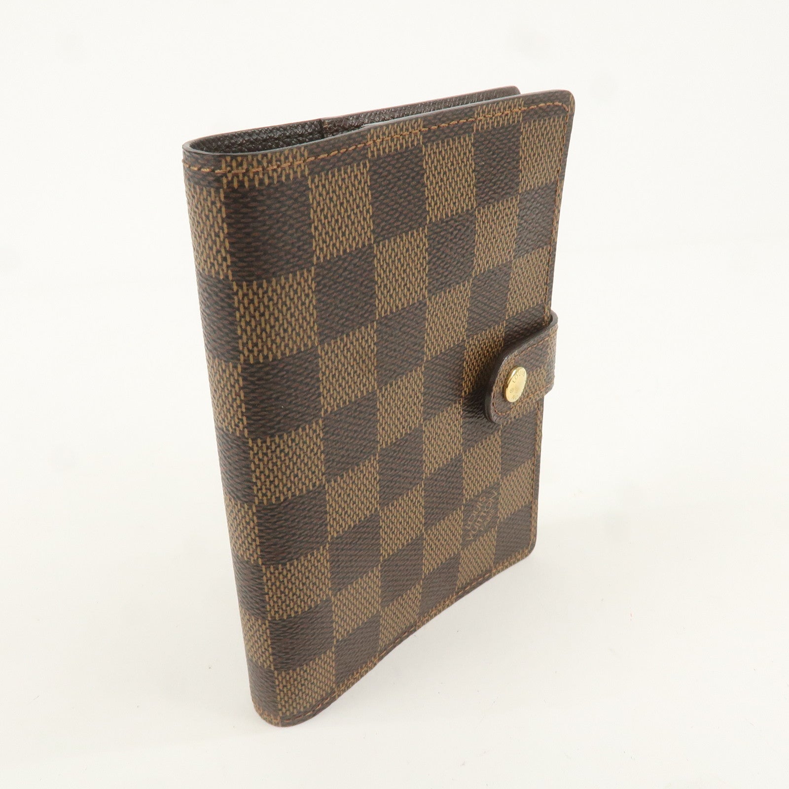 Louis Vuitton Damier Agenda PM Planner Cover Brown R20700