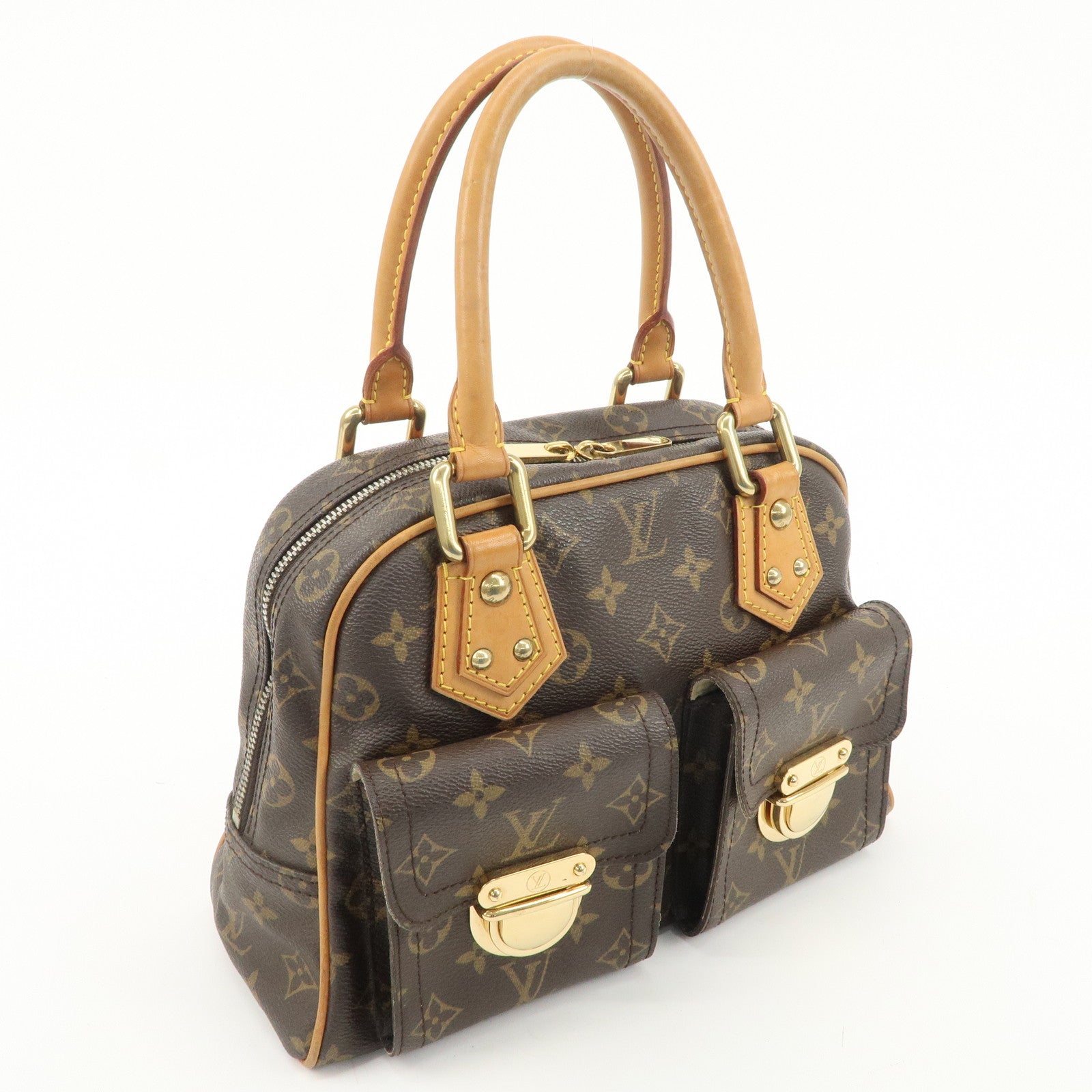 Louis Vuitton Monogram Manhattan PM Hand Bag M40026 Used