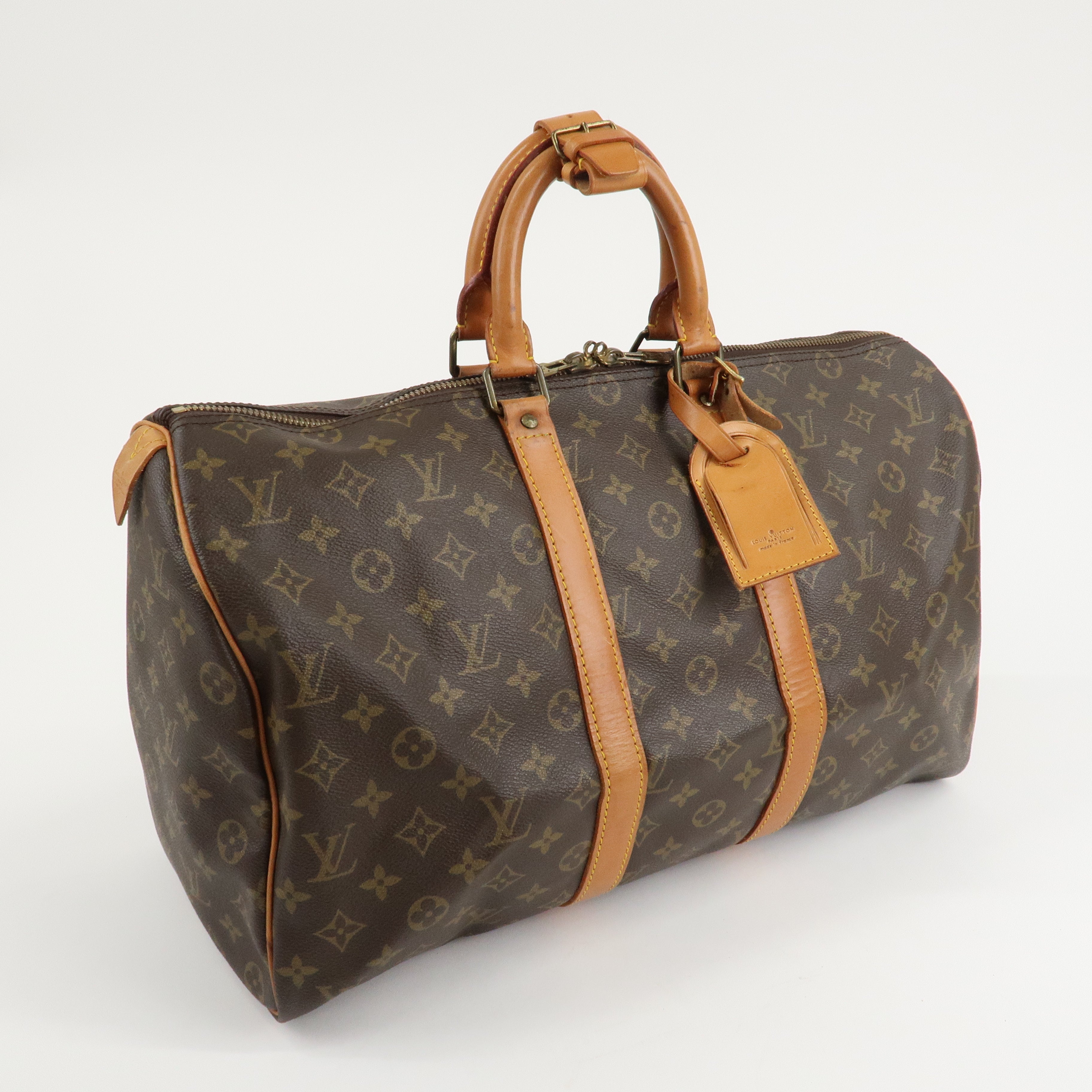 Louis Vuitton Monogram Keep All 45 Boston Bag M41428 Used