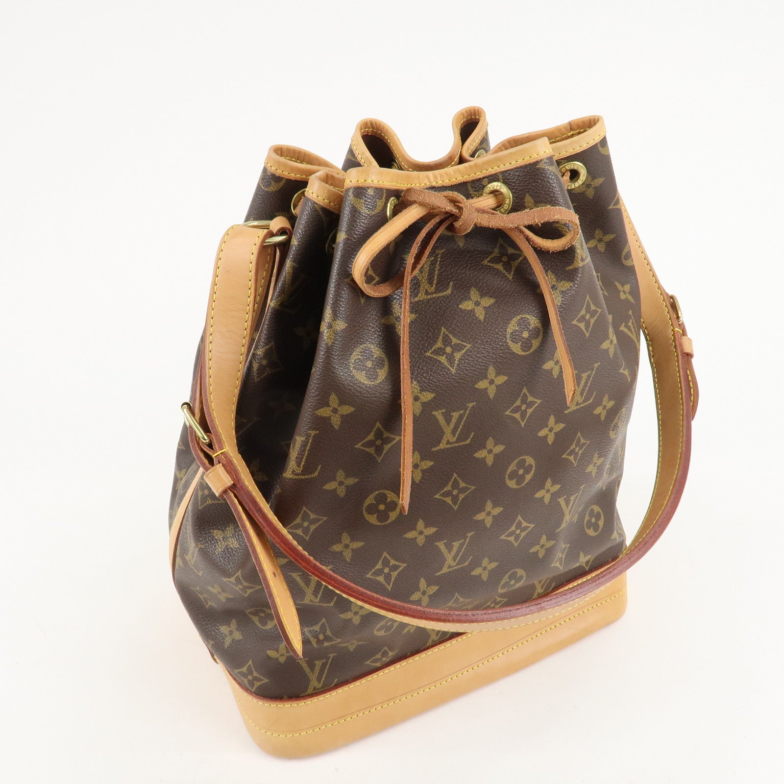 Louis Vuitton Monogram Noe Shoulder Bag Hand Bag Brown M42224 Used