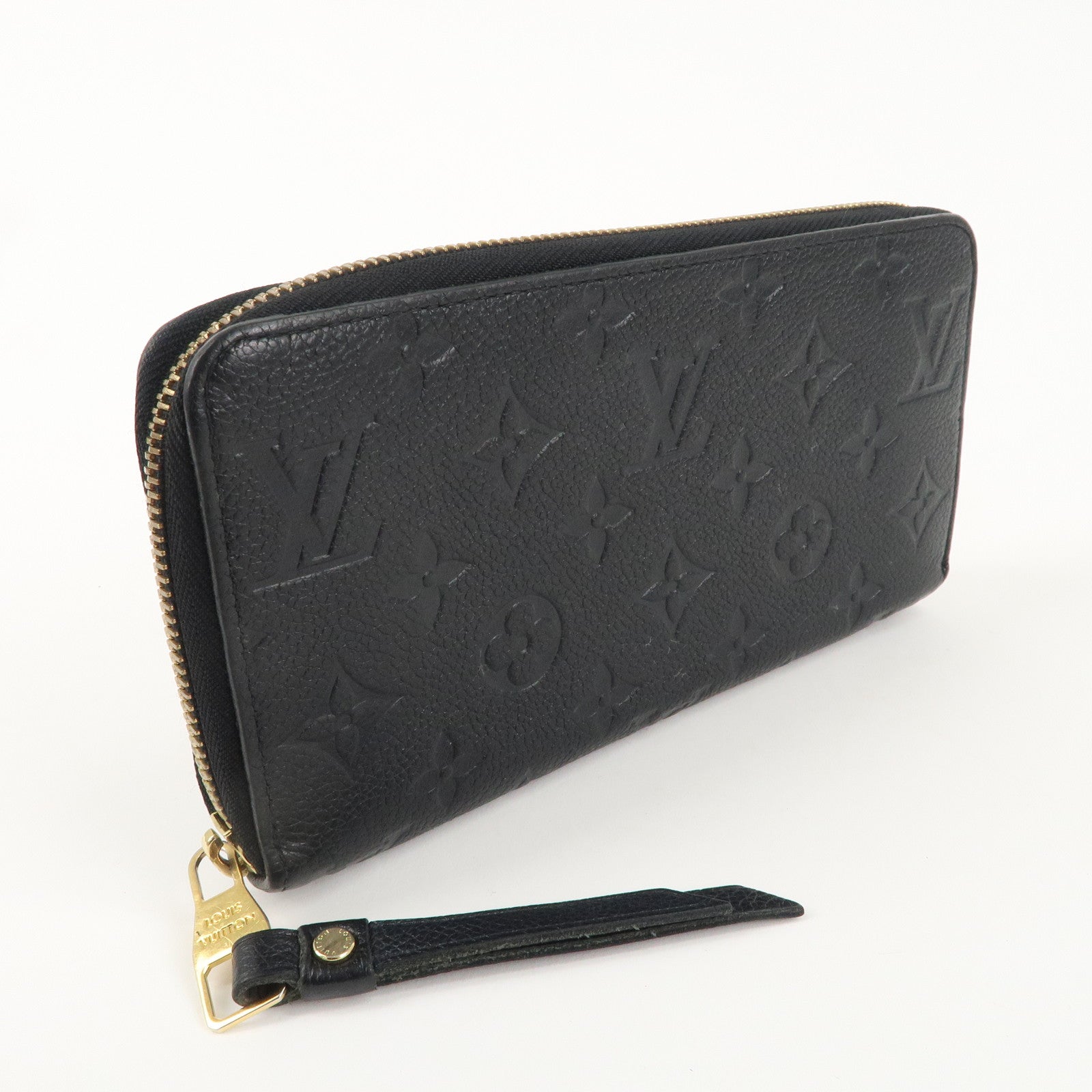 Louis Vuitton Monogram Empreinte Zippy Wallet Noir M61864