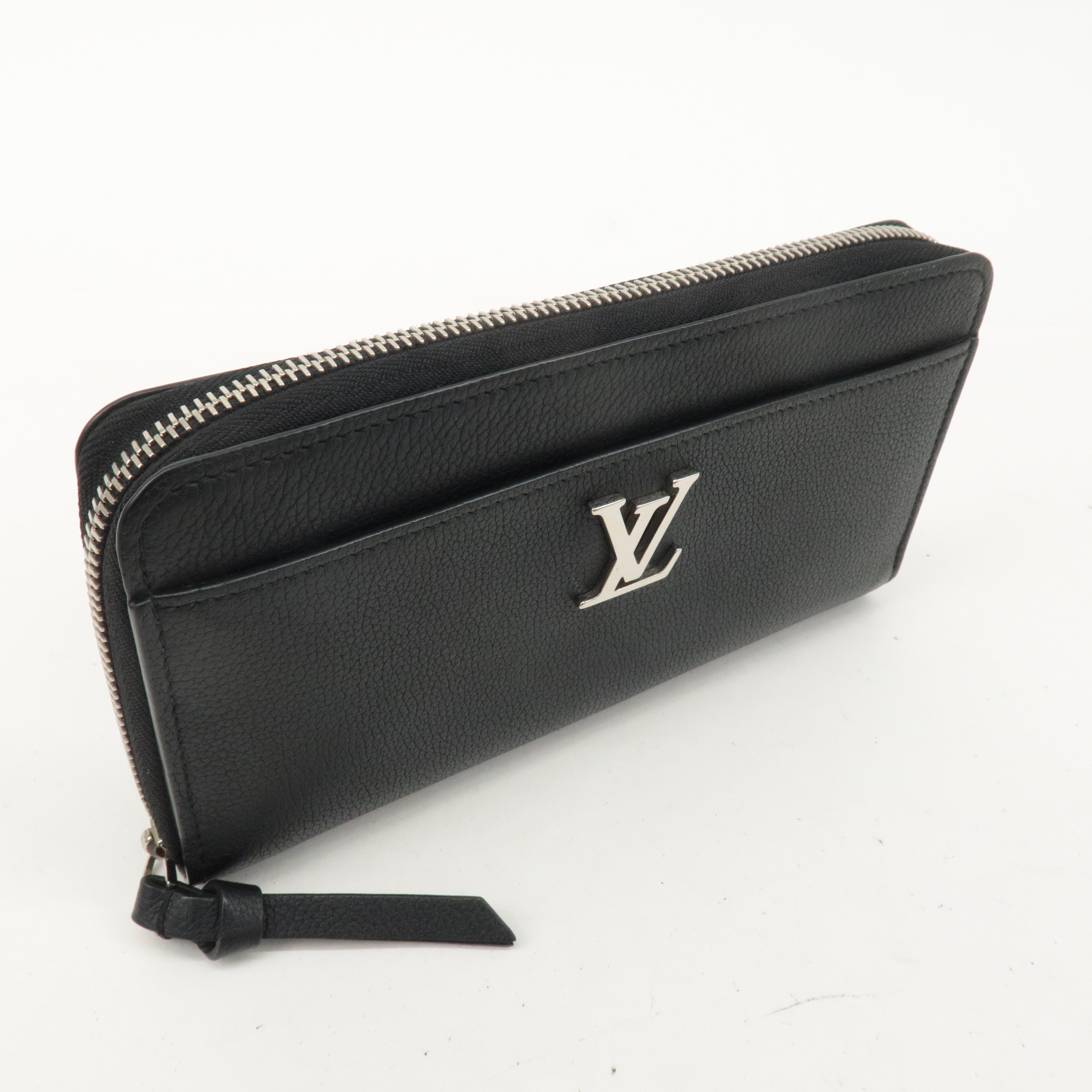 Louis Vuitton Leather Lockme Zippy Wallet Long Wallet M62622