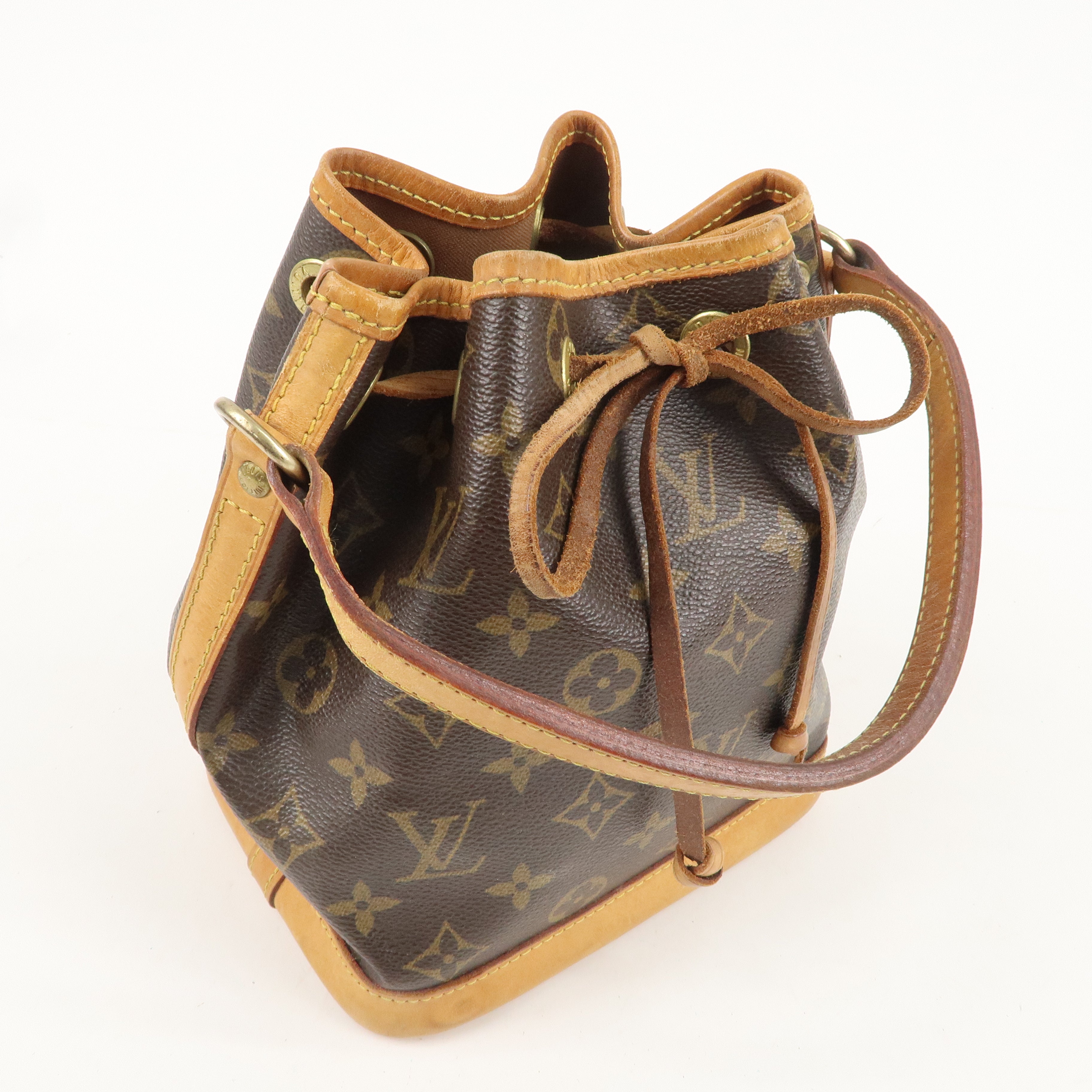 Louis Vuitton Monogram Mini Noe Hand Bag Brown M42227