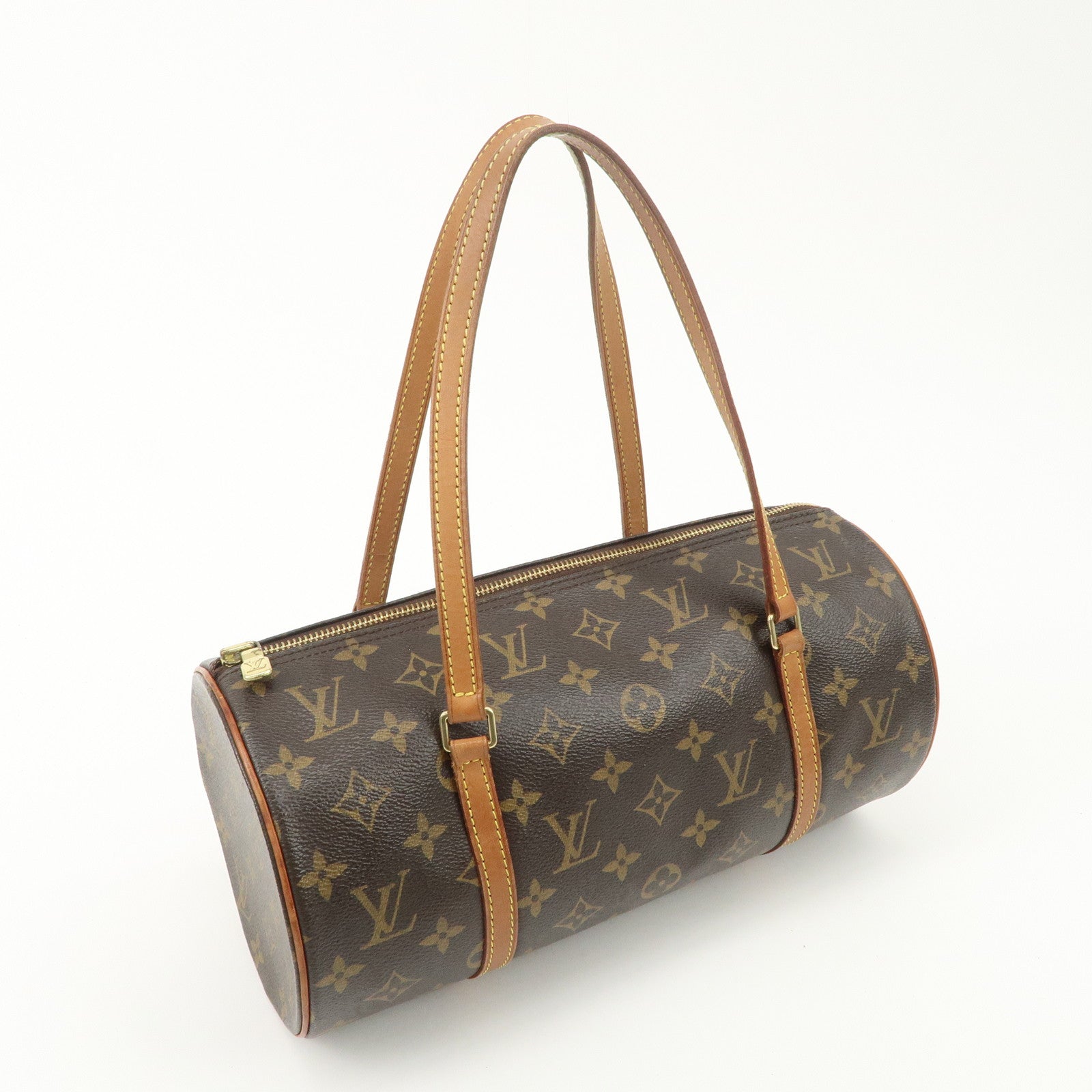 Louis Vuitton Monogram Papillon 30 Hand Bag New Style Brown M51385