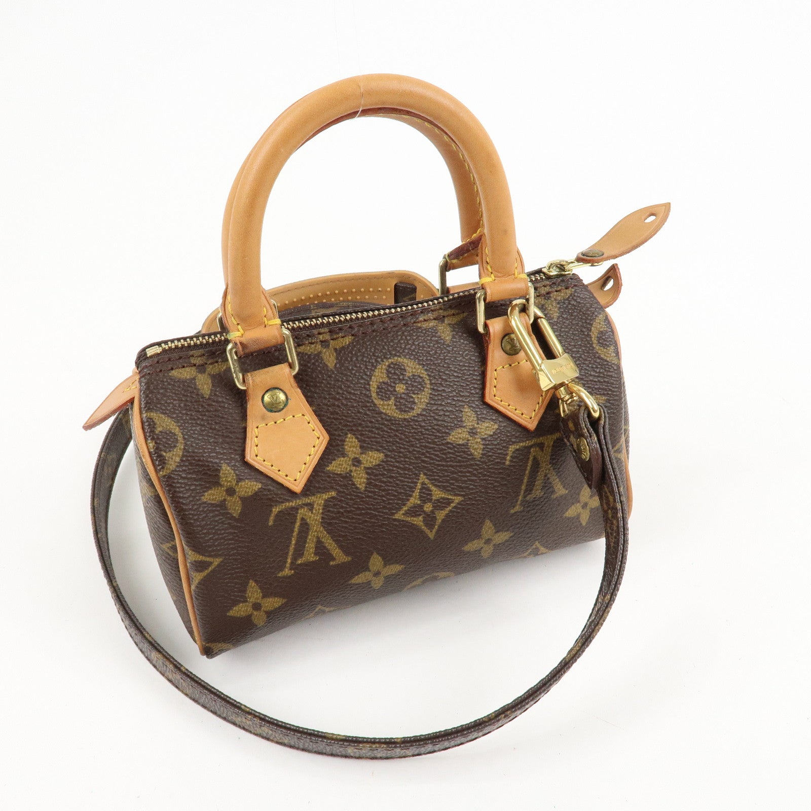 Louis Vuitton Monogram Mini Speedy 
Strap M41534 J75010