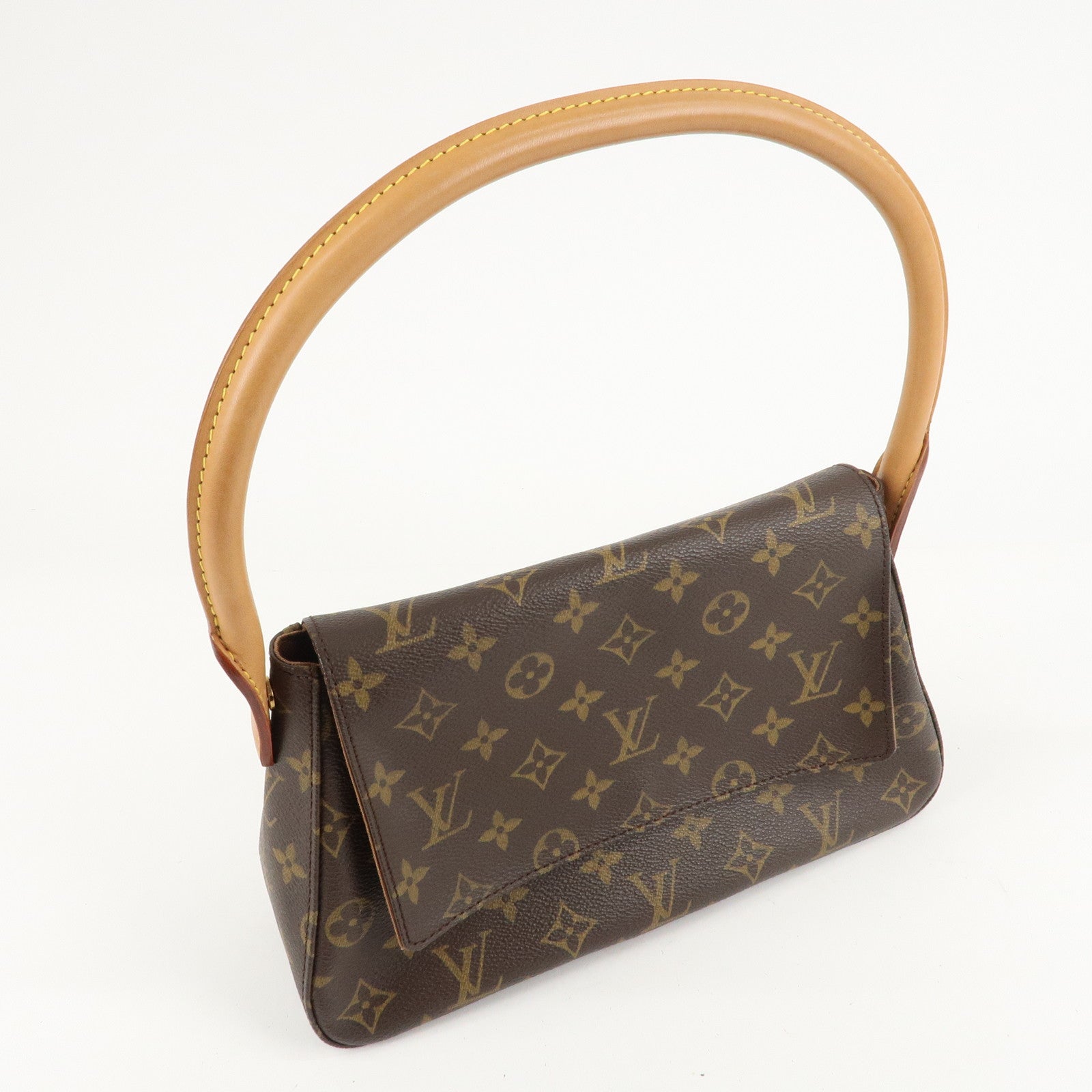 Louis Vuitton Monogram Mini Looping Shoulder Bag Hand Bag M51147 Used