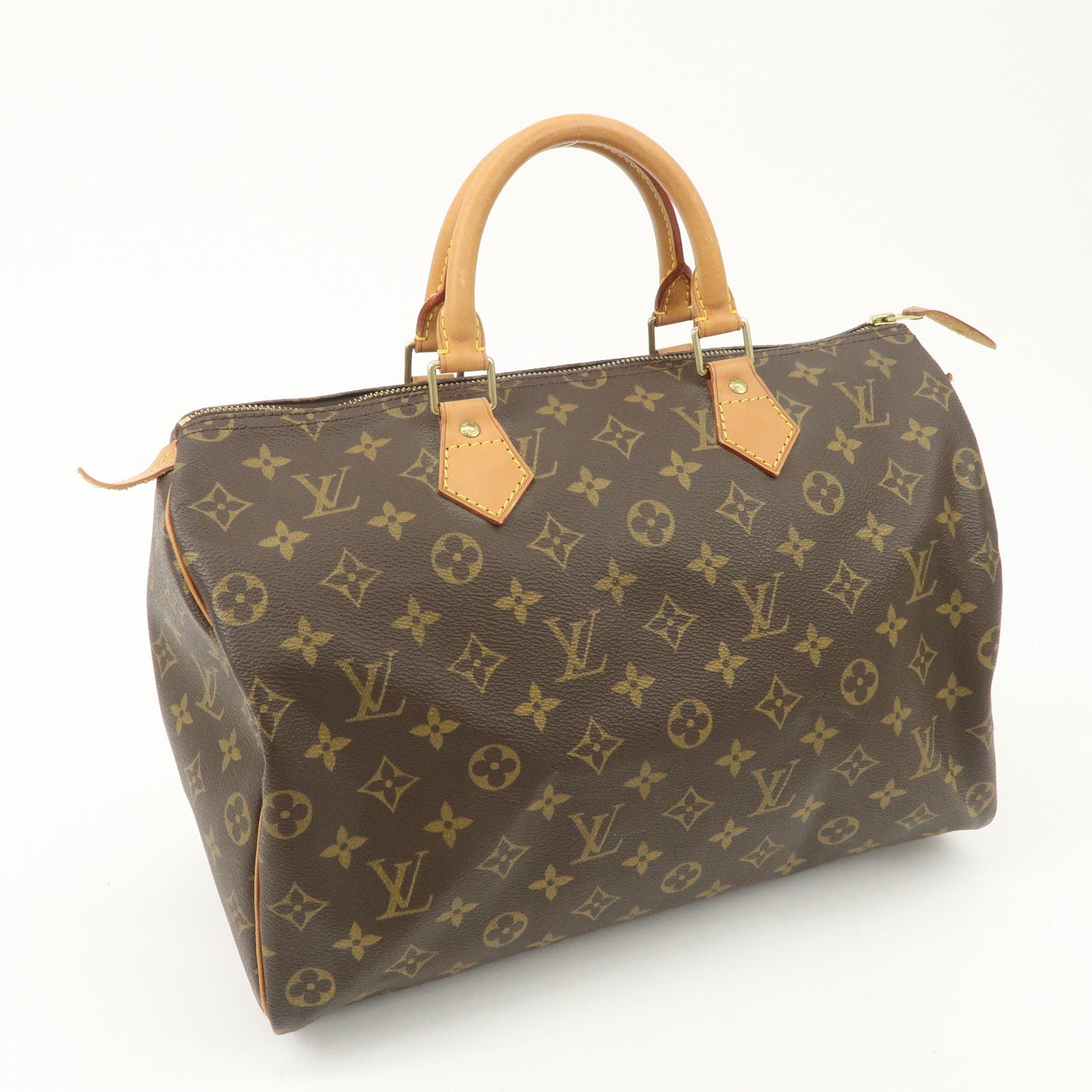 Louis Vuitton Monogram Speedy 35 Hand Bag Boston Bag M41524 Used