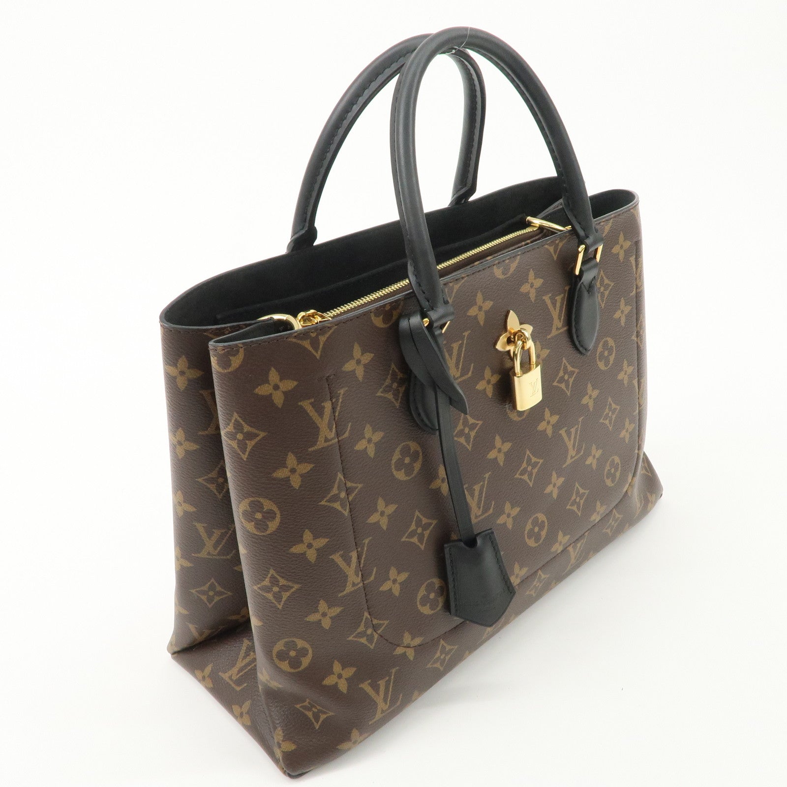 Louis Vuitton Monogram Flower Tote 2Way Hand Bag Noir M43550