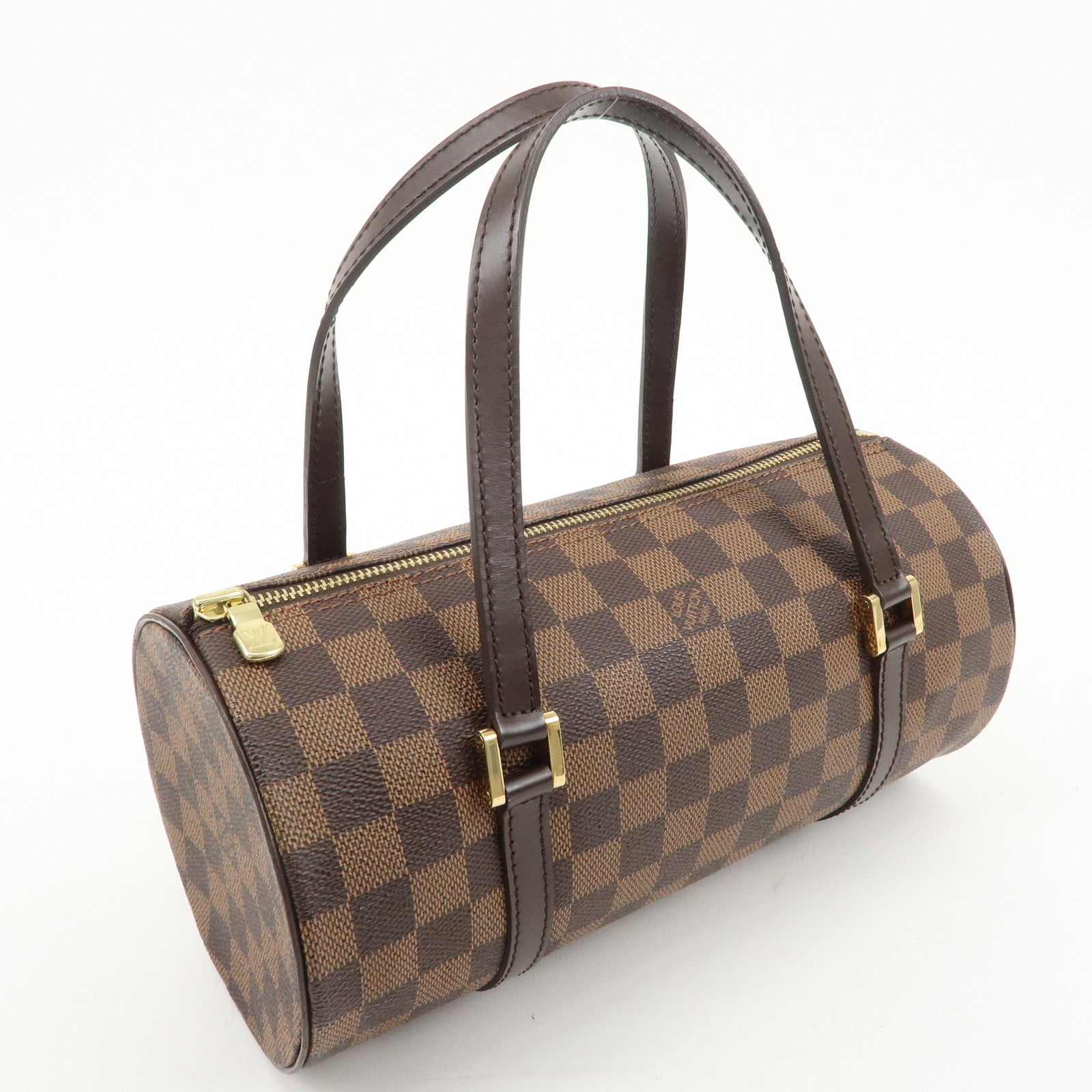 Louis Vuitton Damier Ebene Papillon 26 Hand Bag Brown N51304 Used