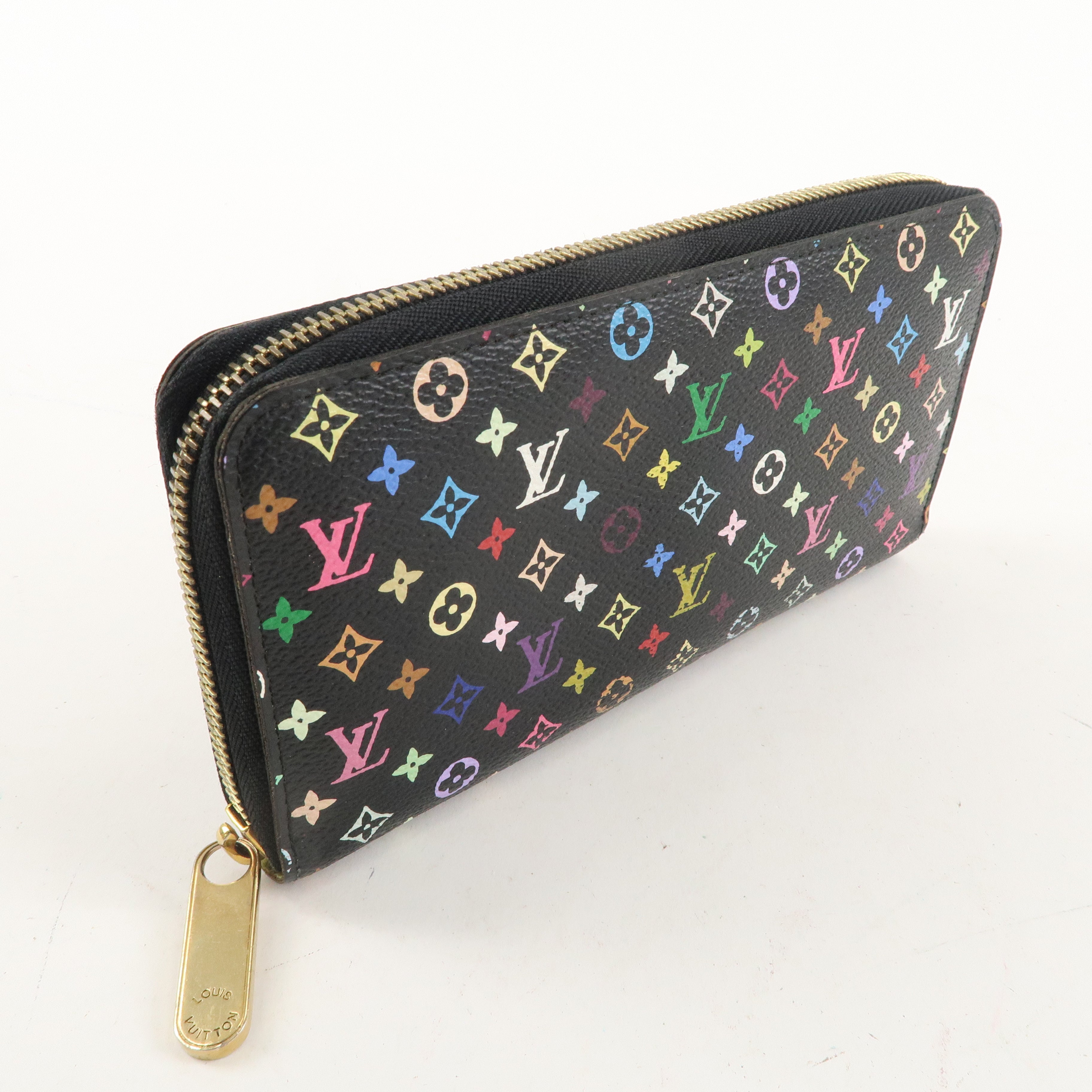 Louis Vuitton Monogram Multi Color Zippy Wallet Noir M60244