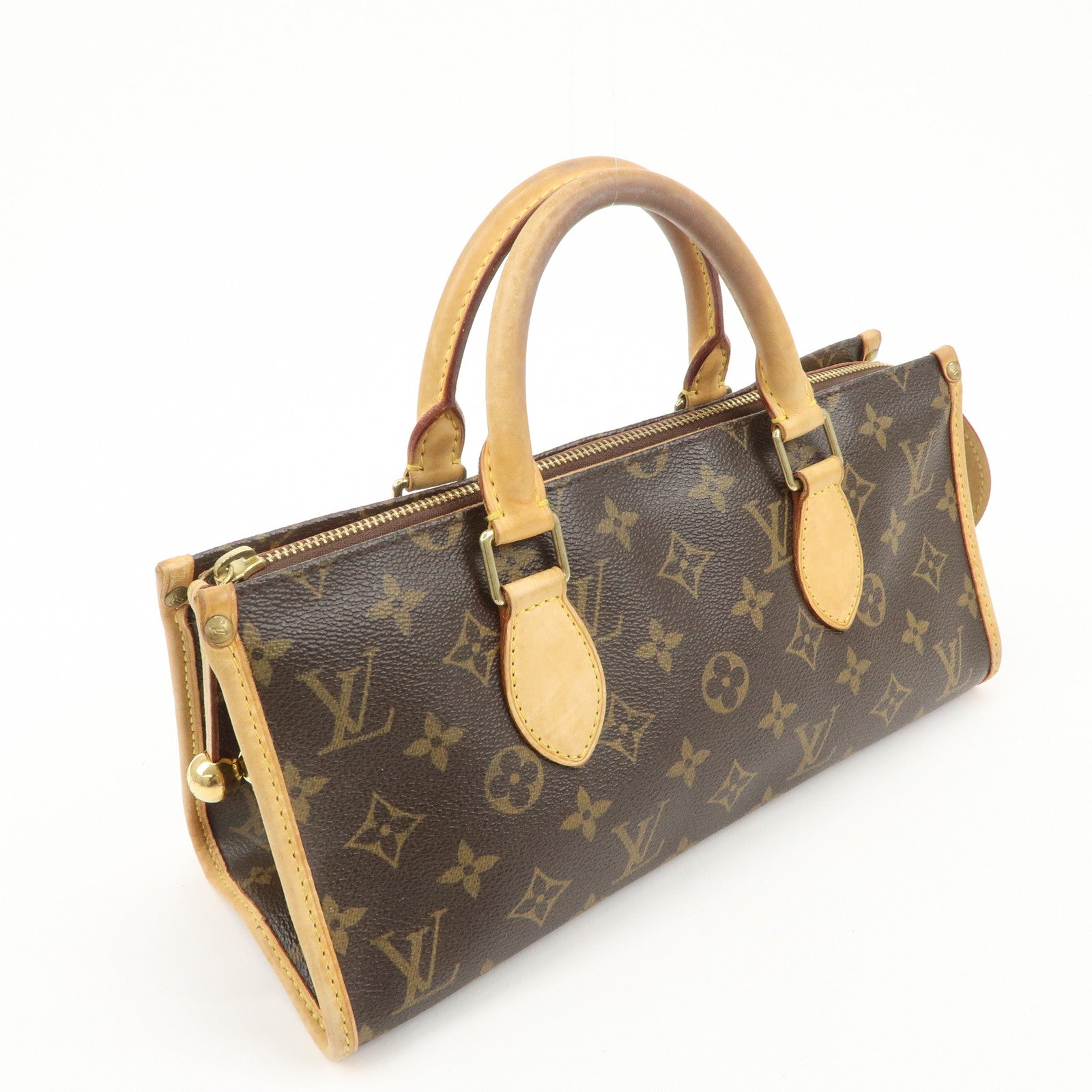 Louis Vuitton Monogram Popincourt Hand Bag Brown M40009 Used