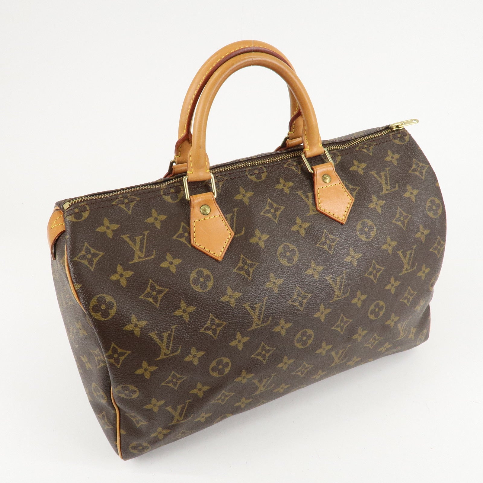 Louis Vuitton Monogram Speedy 35 Hand Bag Boston Bag M41524 Used