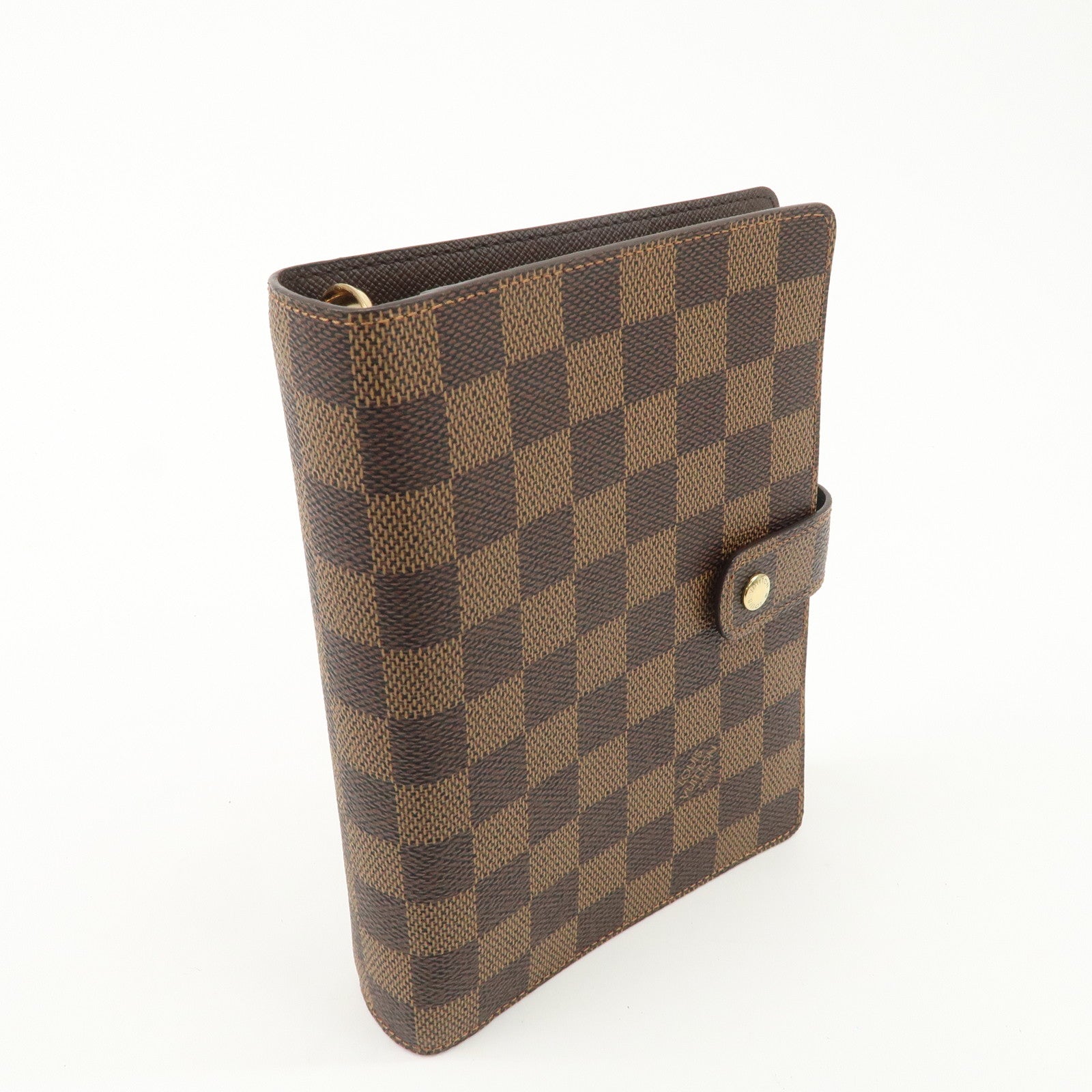 Louis Vuitton Damier Agenda MM Planner Cover Brown R20240