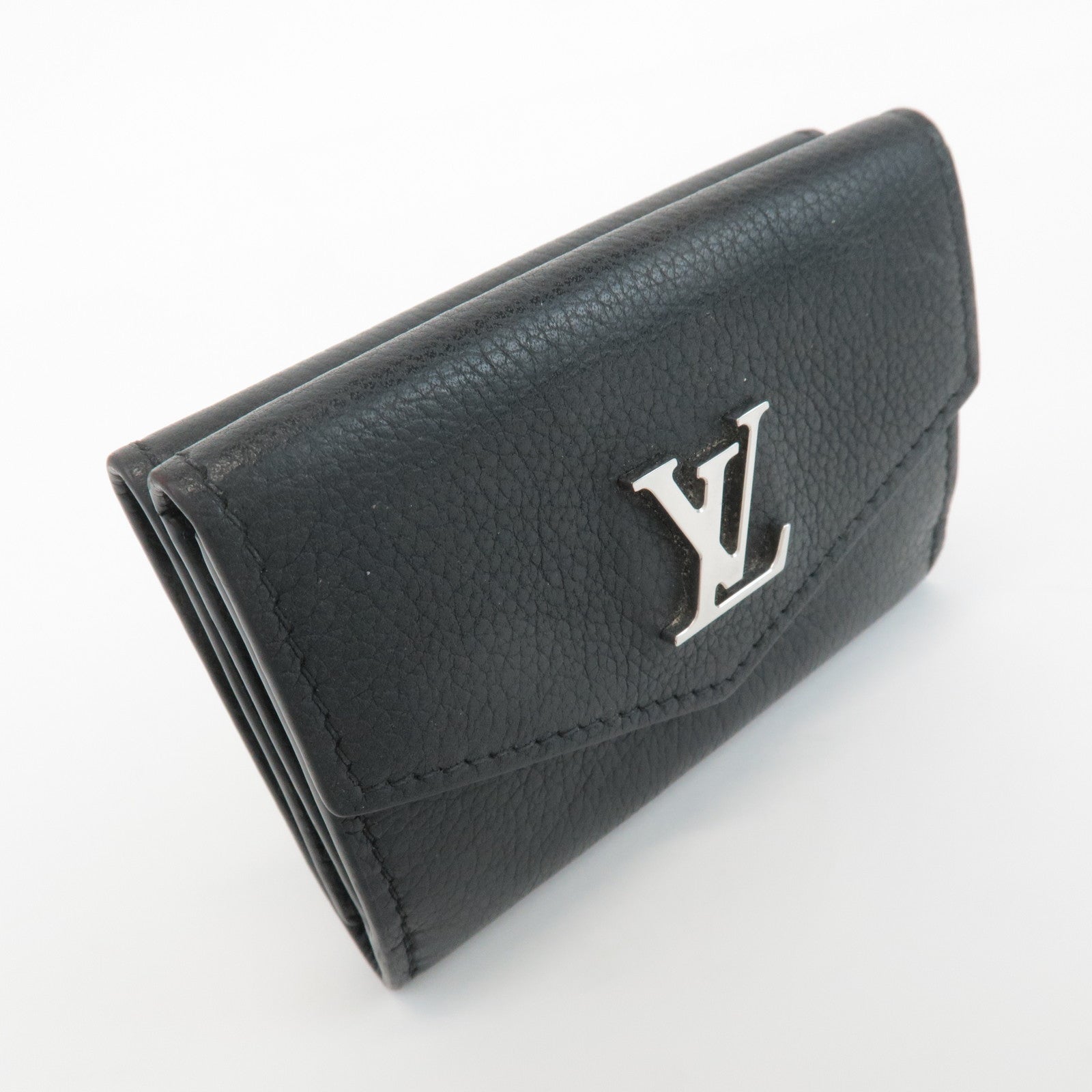 Louis Vuitton Lock Me Portefeuille Lock Mini Wallet Noir M63921