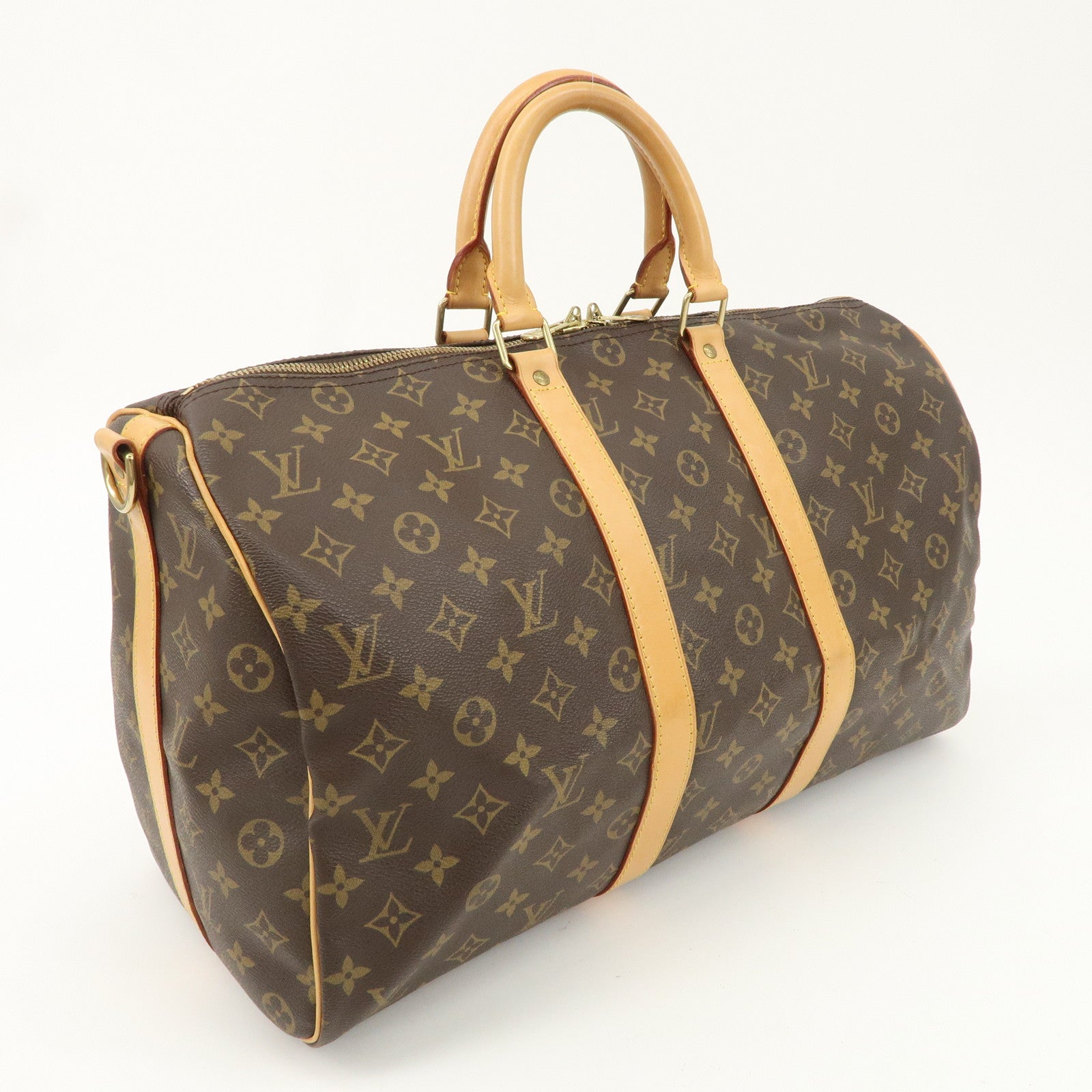 Louis Vuitton Monogram Keep All 45 Boston Bag M41418