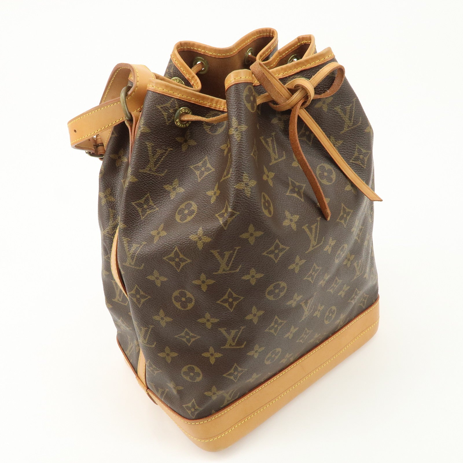 Louis Vuitton Monogram Noe Shoulder Bag Hand Bag Brown M42224 Used