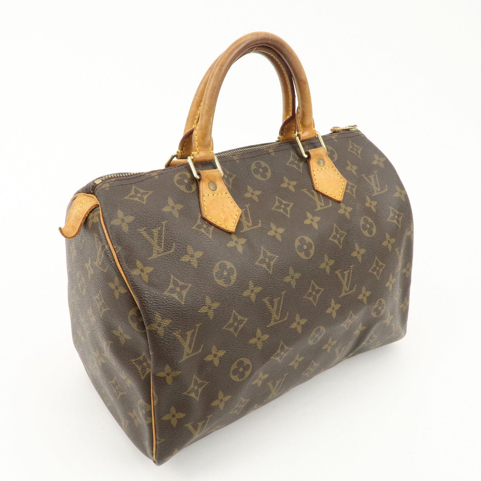 Louis Vuitton Monogram Speedy 30 Hand Bag Boston Bag M41108 Used