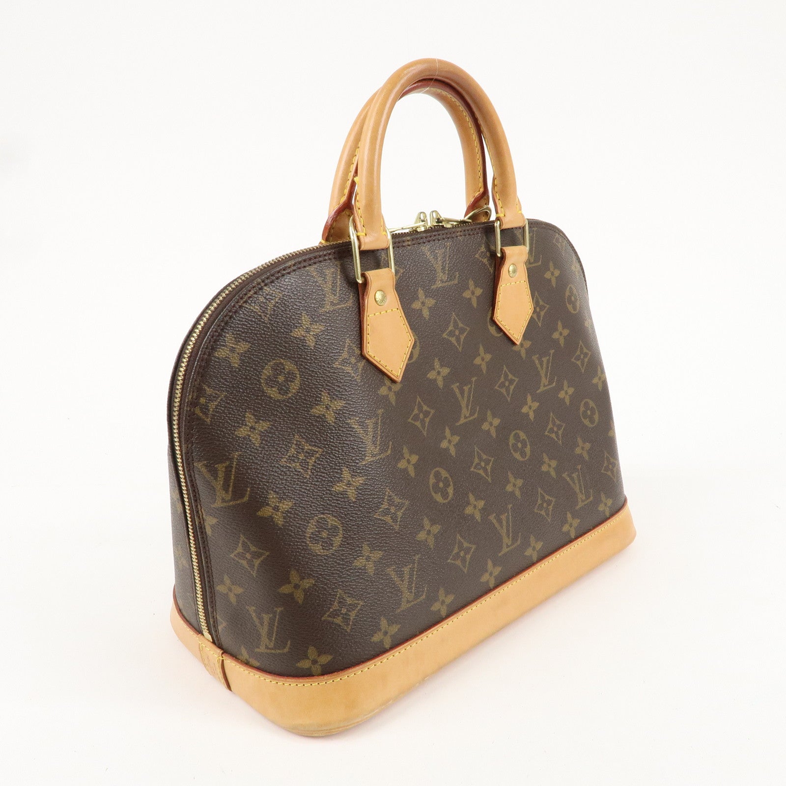 Louis Vuitton Monogram Alma Hand Bag Brown M51130