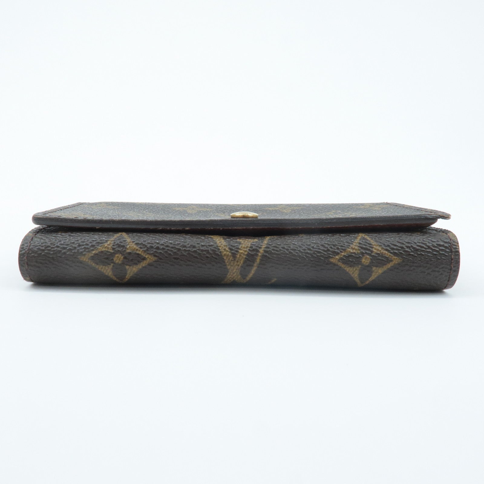 Louis Vuitton Set of 2 Monogram Porte Monnaie Portefeuil Wallet Used