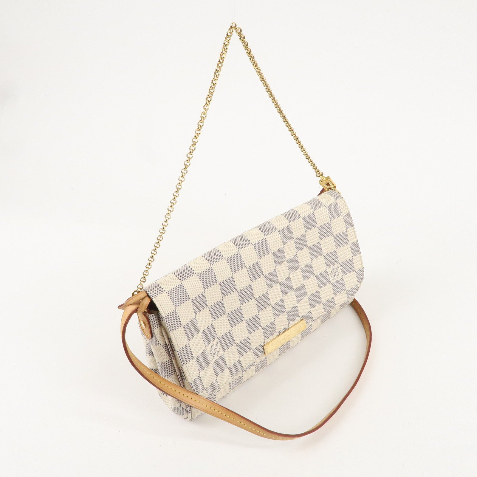 Louis Vuitton Damier Azur Favorite MM 2Way Bag Shoulder Bag N41275