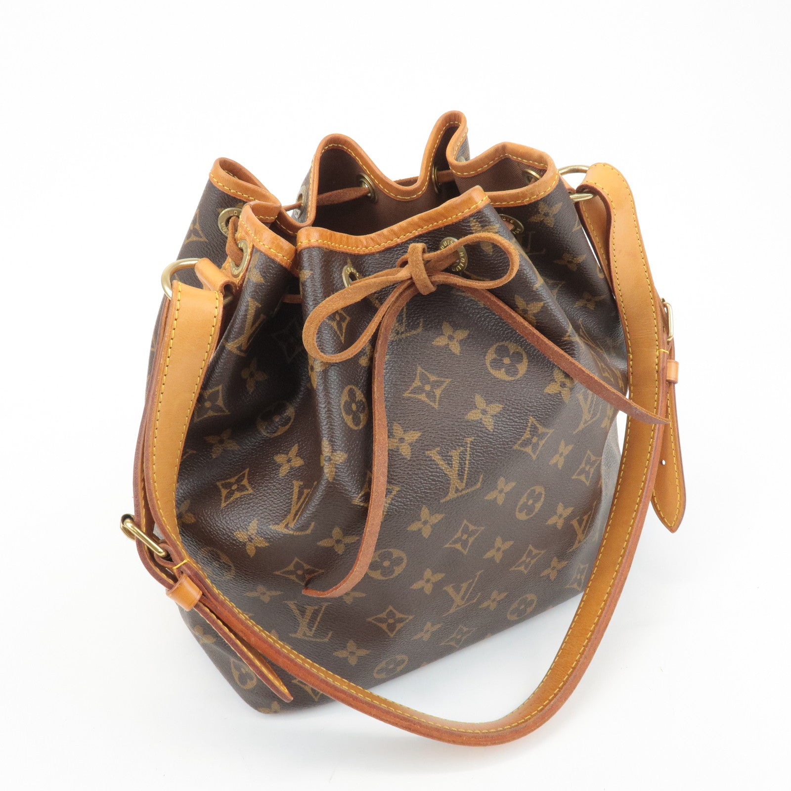 Louis Vuitton Monogram Petit Noe Shoulder Bag Brown M42226 Used